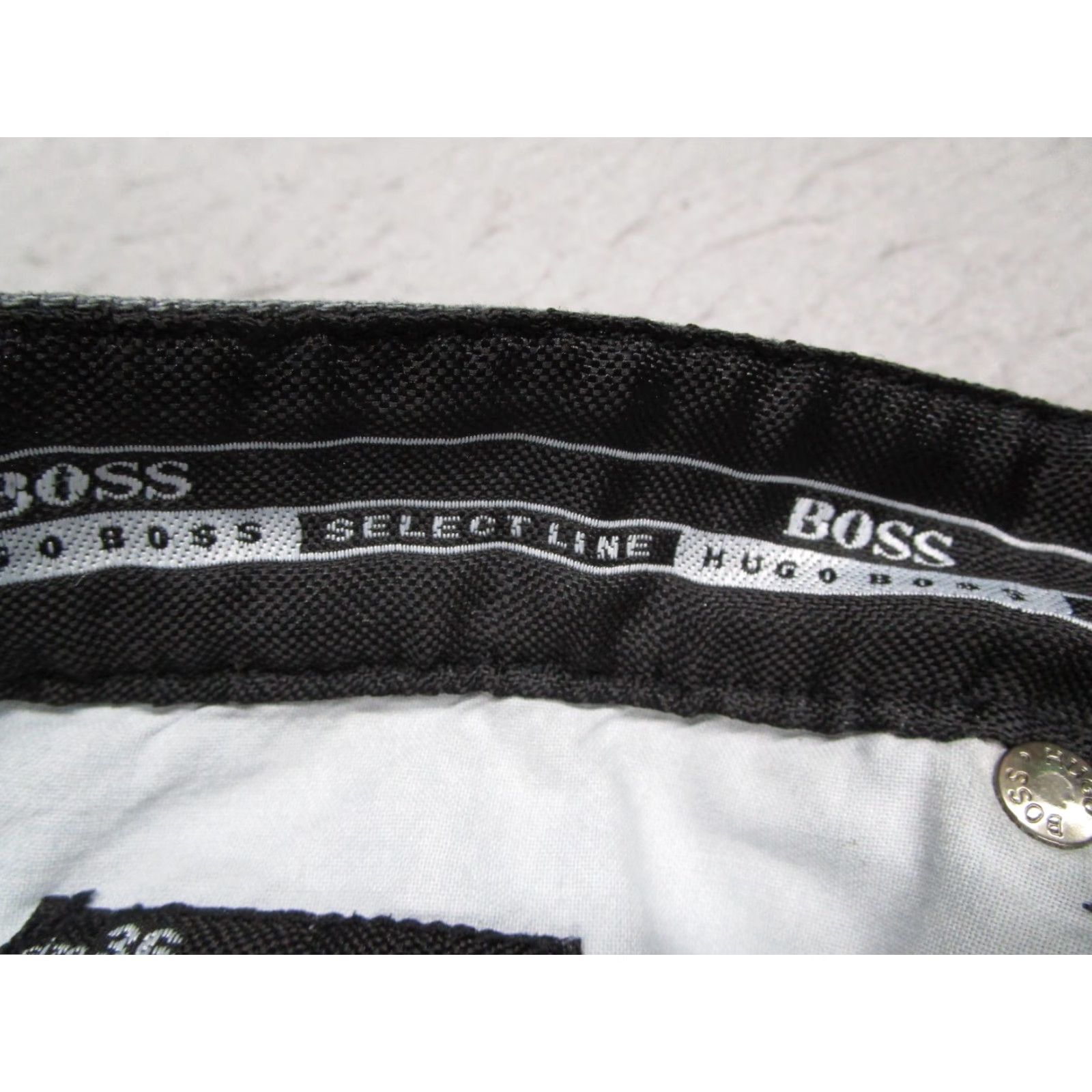 Hugo Boss VINTAGE Hugo Boss Jeans Mens 36 Black Select Line Denim 90s Pattern Straight 5-Pocket Mens Regular Black Size US 36 / EU 52 - 4 Thumbnail
