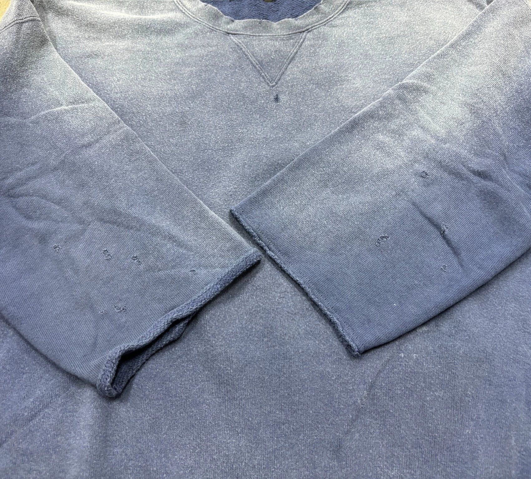 Visvim VISVIM Distressed 3/4 Sleeve Sweatshirt/Hoodie/Jacket Size US M / EU 48-50 / 2 - 3 Thumbnail