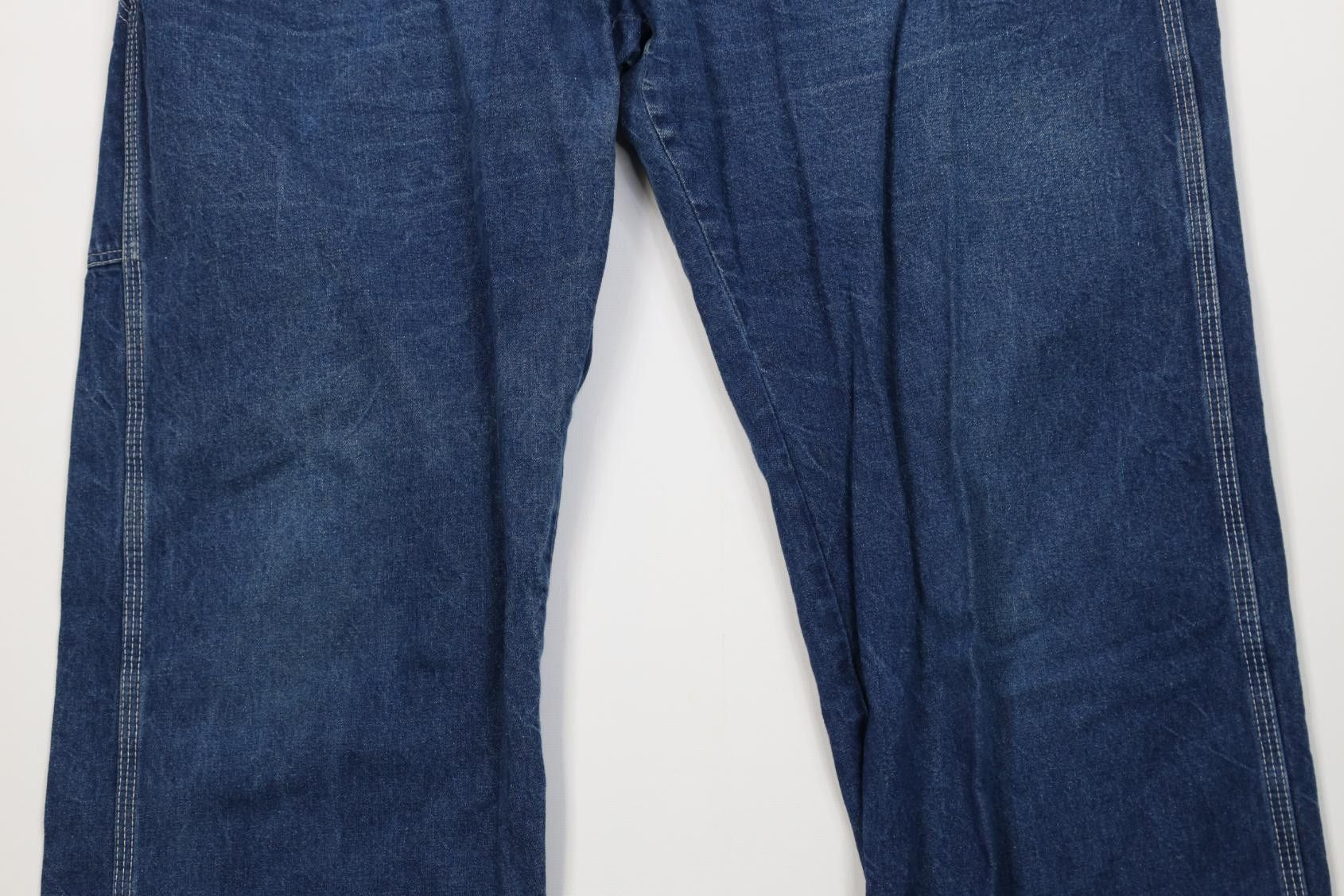 Dickies Vintage 70s Dickies Wide Leg Dungaree Denim Jeans Blue USA Size US 38 / EU 54 - 3 Thumbnail