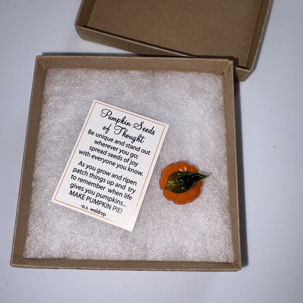 Other Hallmark Glass Orange & Green Pumpkin Charm Size ONE SIZE - 1 Thumbnail