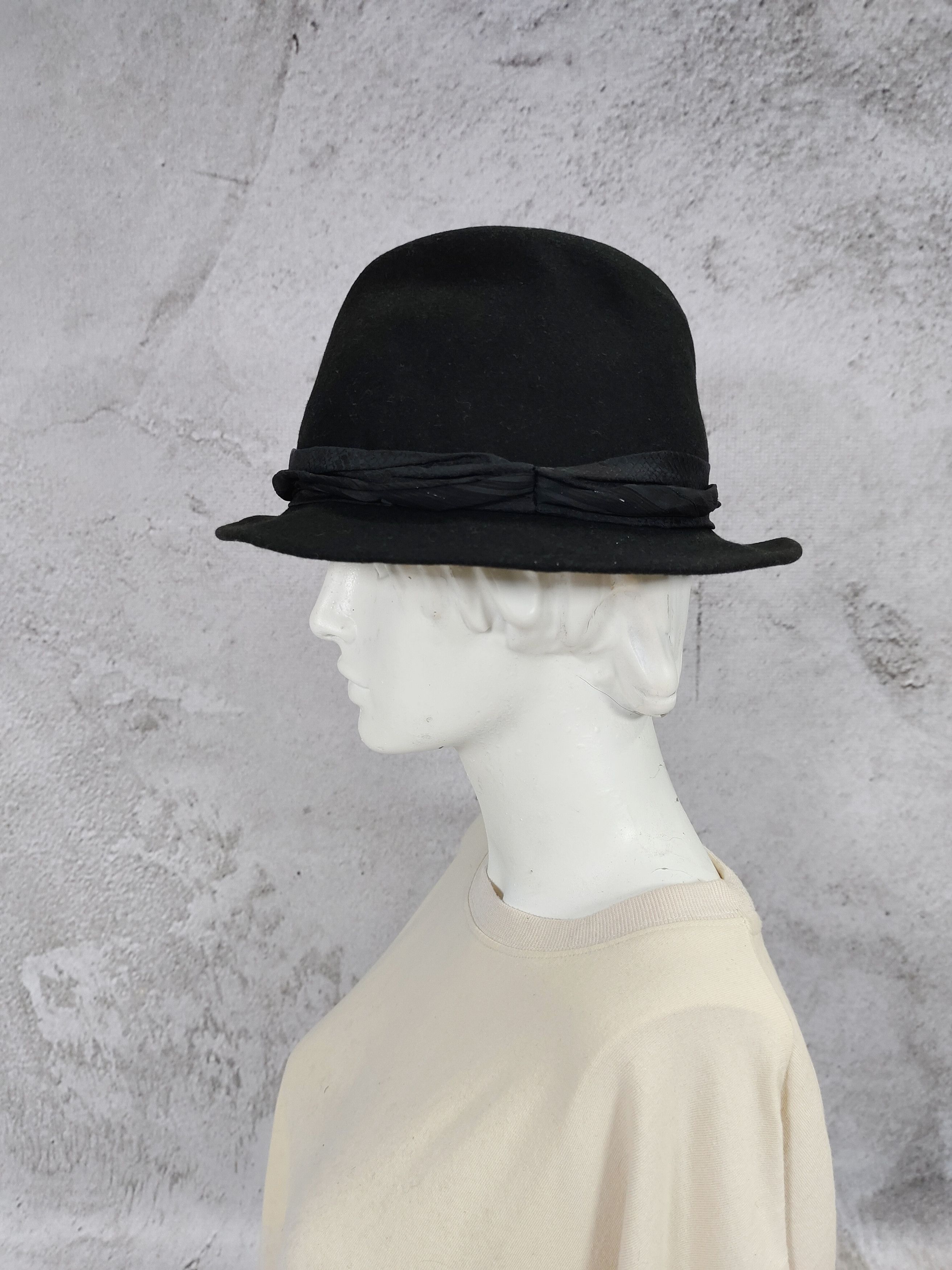 5351 POUR LES HOMMES 5351 POUR LES HOMMES Rock Minimalist Brim Fedora Hat Size ONE SIZE - 7 Thumbnail