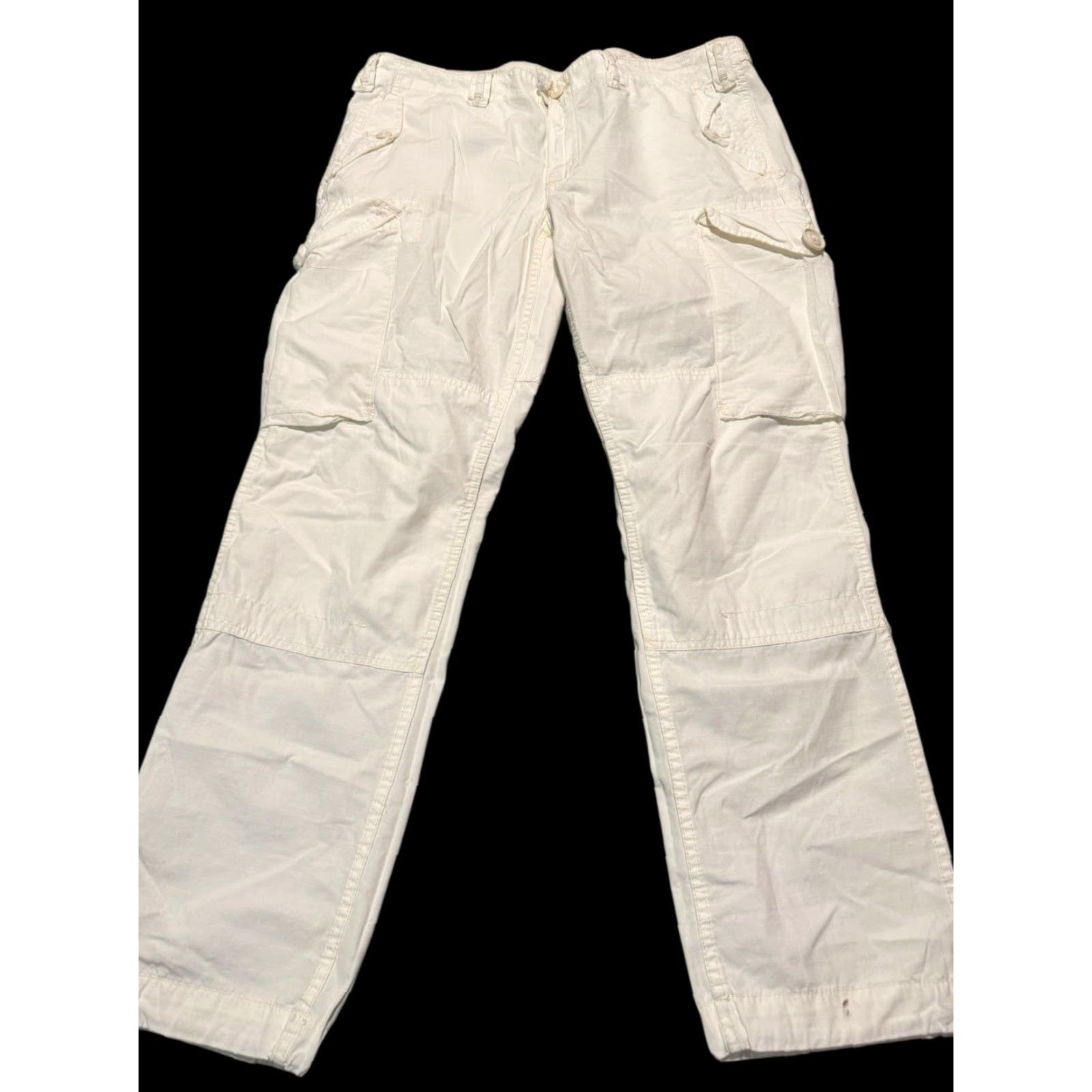 Polo Ralph Lauren VINTAGE Polo Ralph Lauren Men's Pants Cargo Utility Combat GS Trouser White 38x30 Size US M / EU 48-50 / 2 - 2 Thumbnail