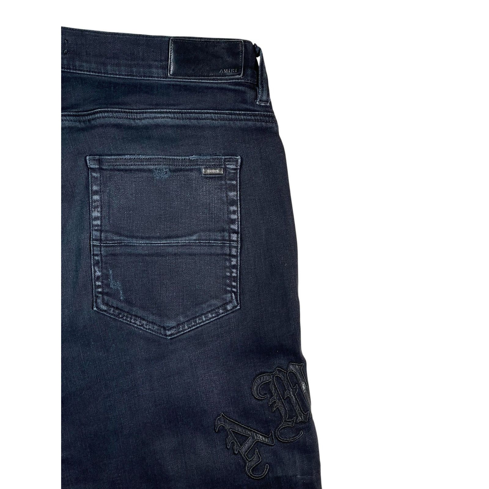 Amiri Amiri 'Old English' Black Jeans Size US 38 / EU 54 - 3 Thumbnail