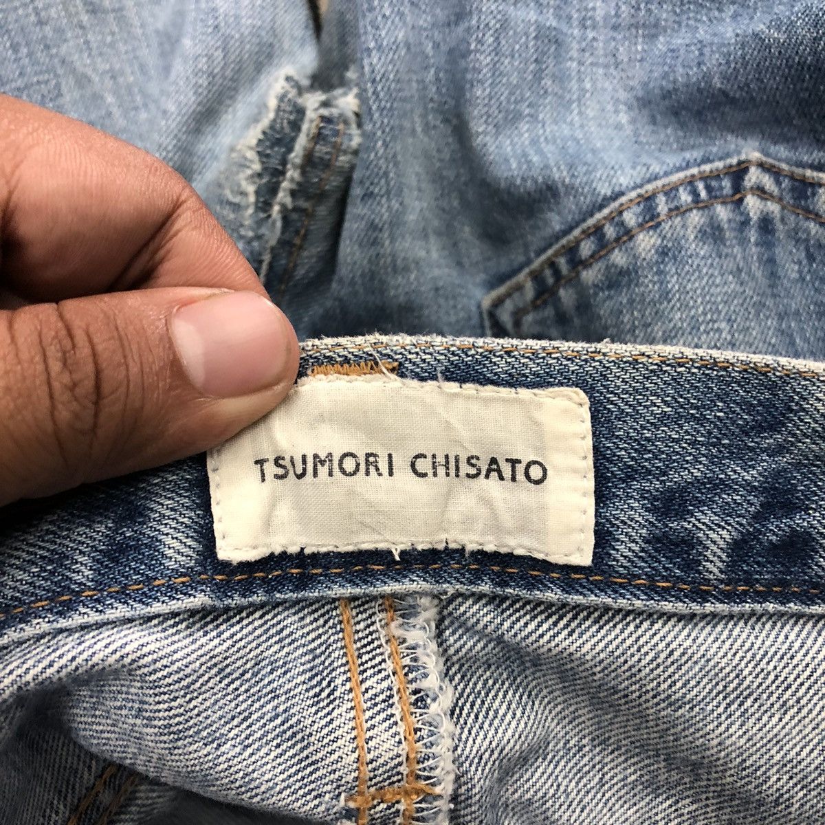 Issey Miyake By Issey Miyake!! Tsumori Chisato Patchwork Denim Pants Size 30" / US 8 / IT 44 - 19 Thumbnail