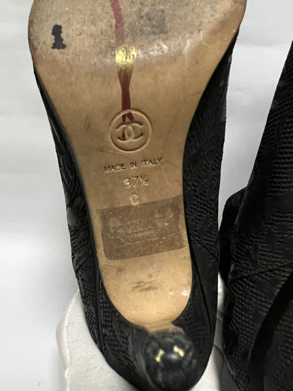 Chanel Chanel - Lace Coco Mark Open Toe Short Boots Size US 7.5 / IT 37.5 - 12 Thumbnail