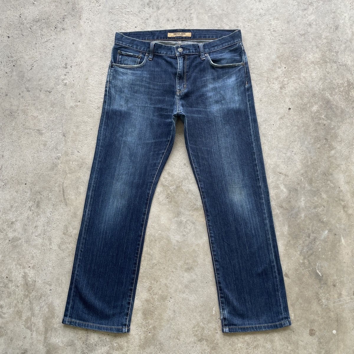 Japanese Brand × Jean × Vintage Vintage Japanese Brand Indigo Blue Denim Jeans Pants W33 Size US 33 - 1 Thumbnail