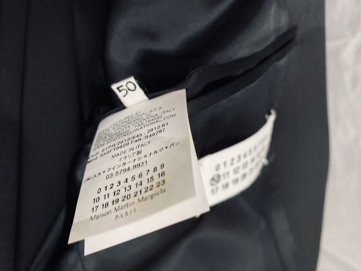 Maison Margiela Maison Margiela 🇮🇹 Black Wool Shawl Lapel 2-btn Tux 50R NWT Size 40R - 15 Thumbnail