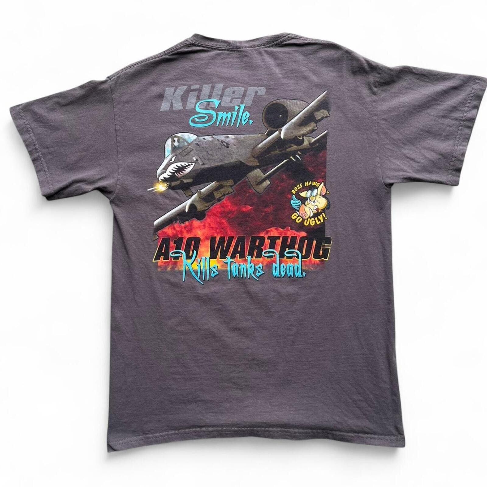 Other A10 Warthog Kill Tanks Dead Military Graphic Tee Size Medium Size US L / EU 52-54 / 3 - 1 Thumbnail