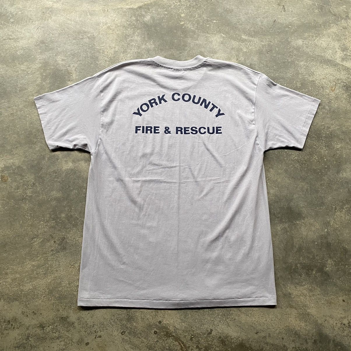 Vintage 1990s York County Fire & Rescue Size US XL / EU 56 / 4 - 1 Thumbnail