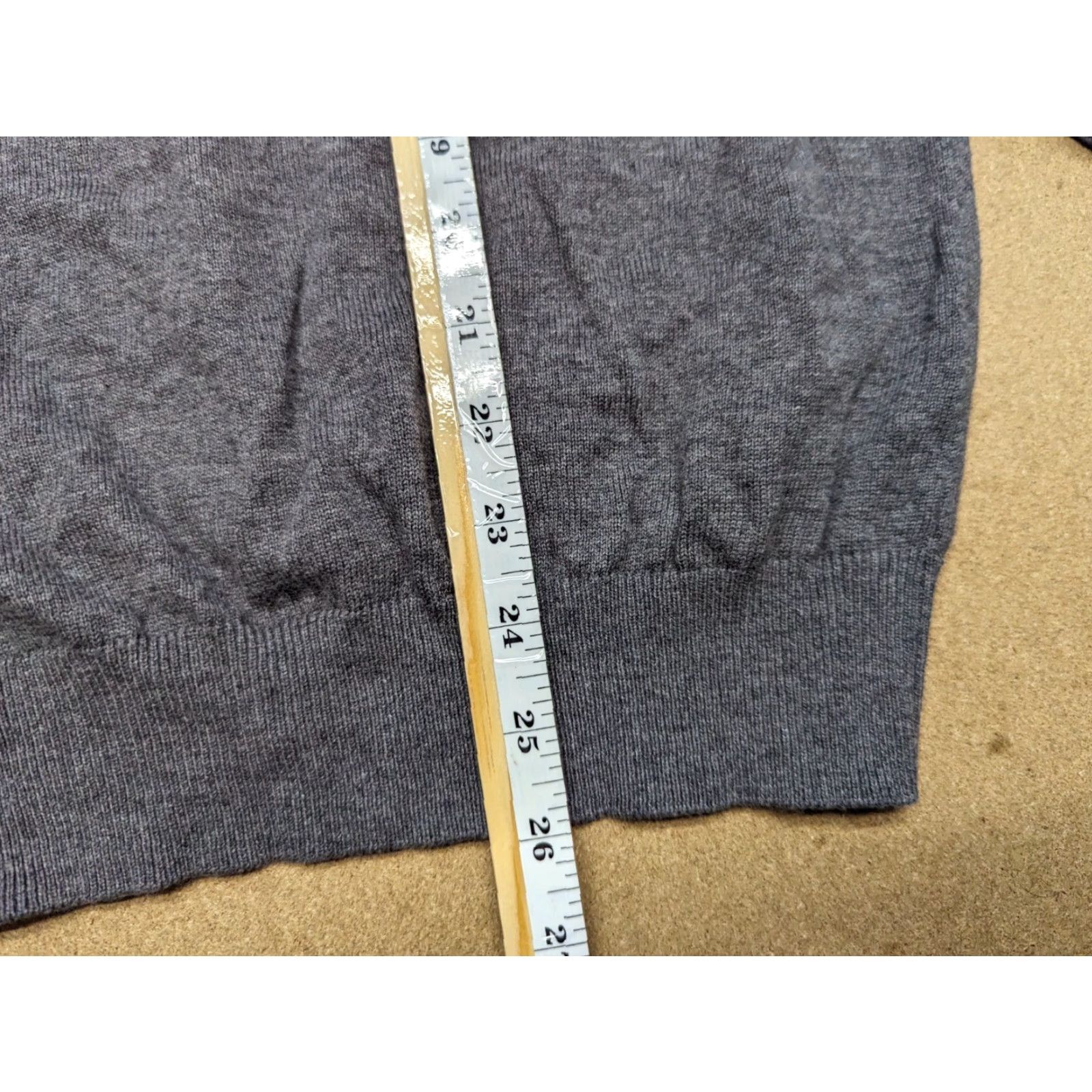 Vintage John Henric Mens Pullover Gray Small Elbow Patch Cotton Crewneck Knitted Size US S / EU 44-46 / 1 - 7 Thumbnail
