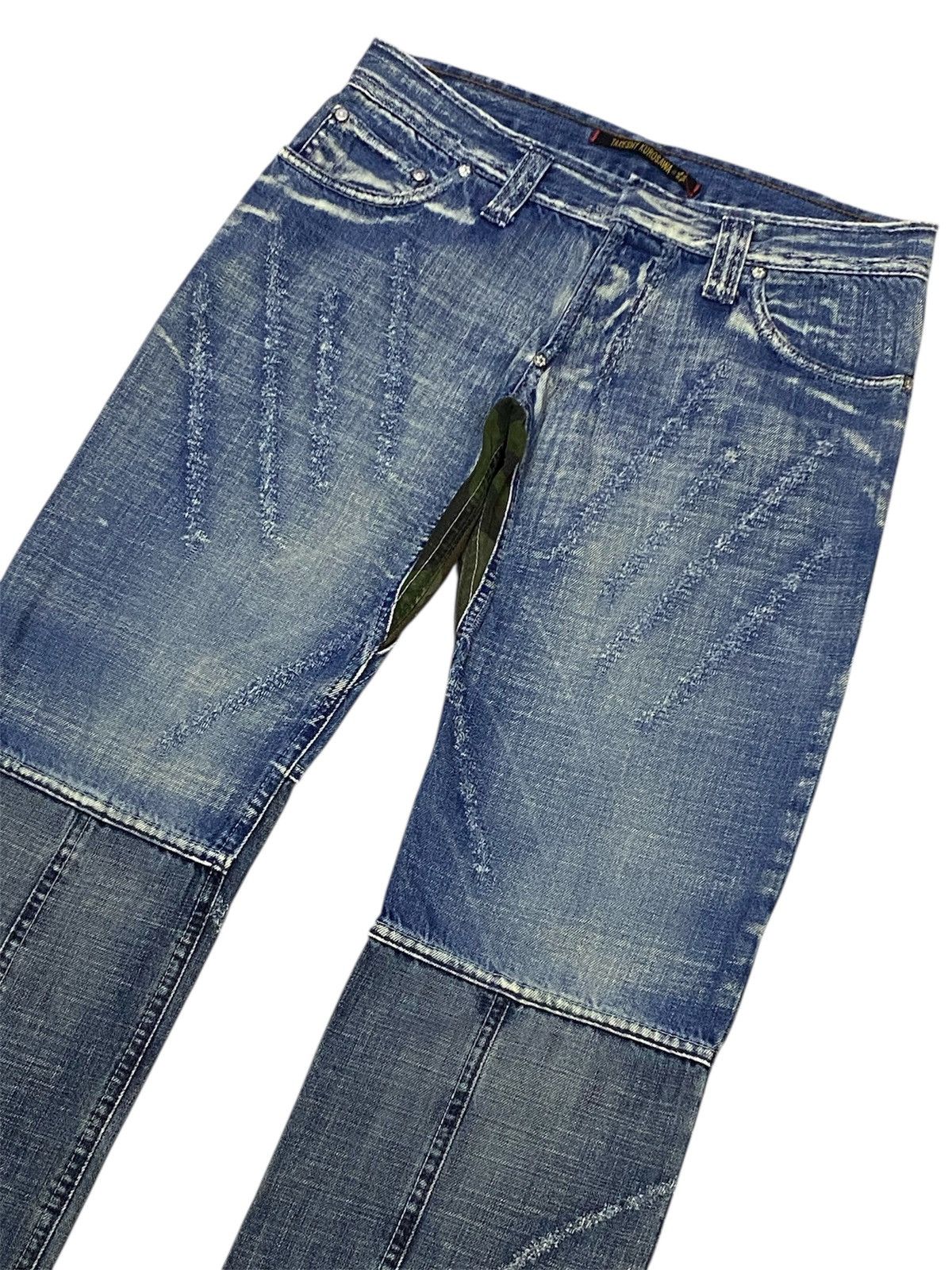 If Six Was Nine × Japanese Brand × Takeshy Kurosawa Takeshy Kurosawa “FEEL” Distressed Washed Denim Size US 32 / EU 48 - 5 Thumbnail