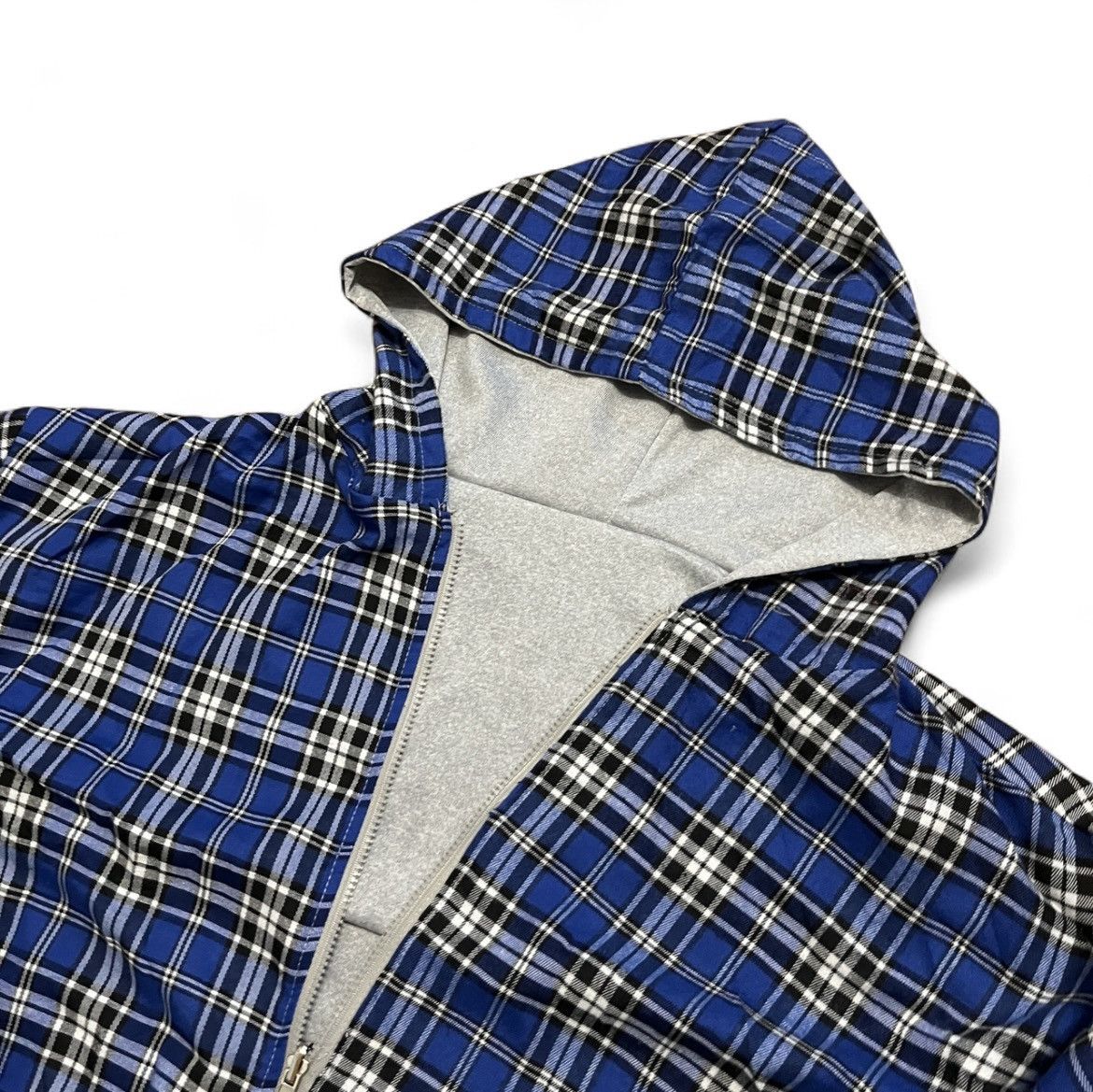 Other Double Side Zip Hoodie Blue Gray Casual Streetwear Baggy Size US XL / EU 56 / 4 - 4 Thumbnail