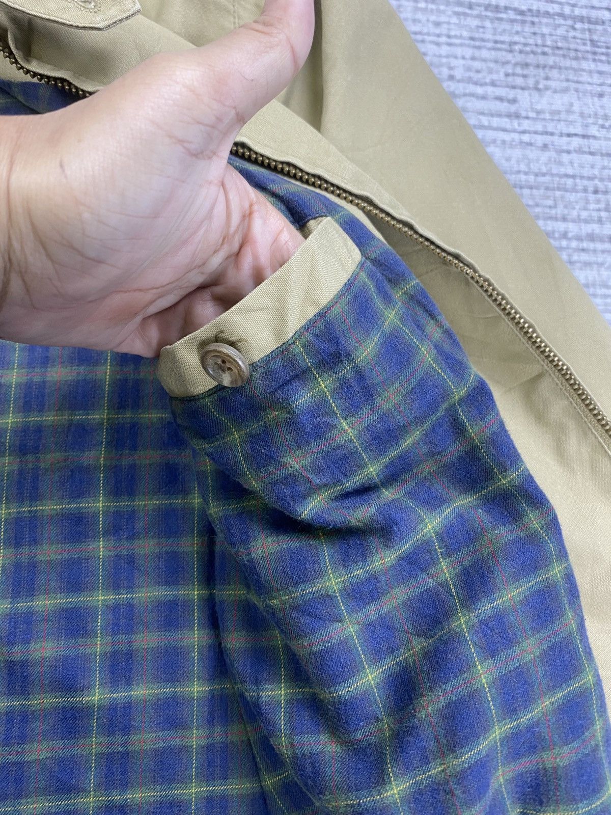 Polo Ralph Lauren × Ralph Lauren × Vintage Vtg 90s Polo Ralph Lauren Embroidery Logo Inner Plaid Jacket Size US L / EU 52-54 / 3 - 13 Thumbnail