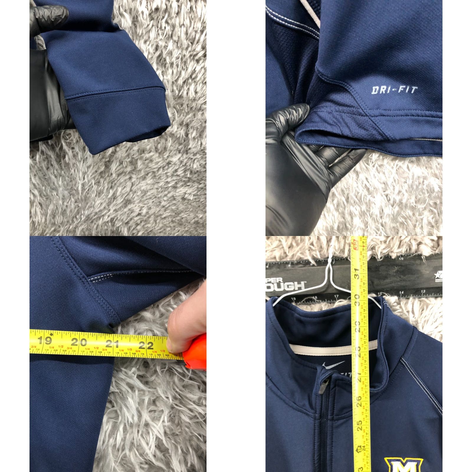 Nike Nike Dri-Fit MU Soccer Pullover 1/4 Zip Mens M Blue Long Sleeve Shirt Mens M Blue Nike Dri-Fit MU Soccer Pullover 1/4 Zip Size US M / EU 48-50 / 2 - 8 Thumbnail