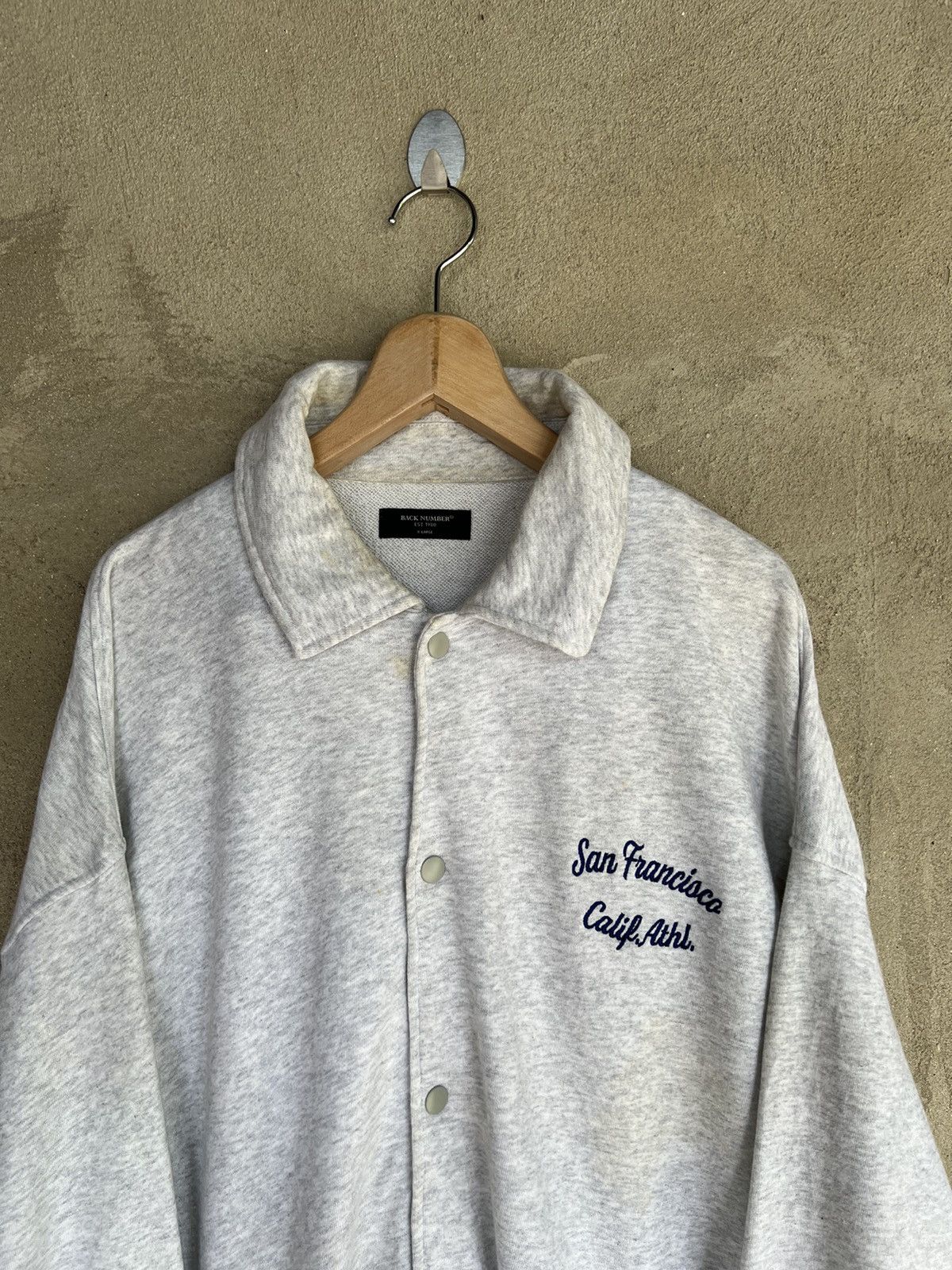 Japanese Brand Japanese Brand Back Number San Francisco Button Jacket Size US XL / EU 56 / 4 - 3 Thumbnail