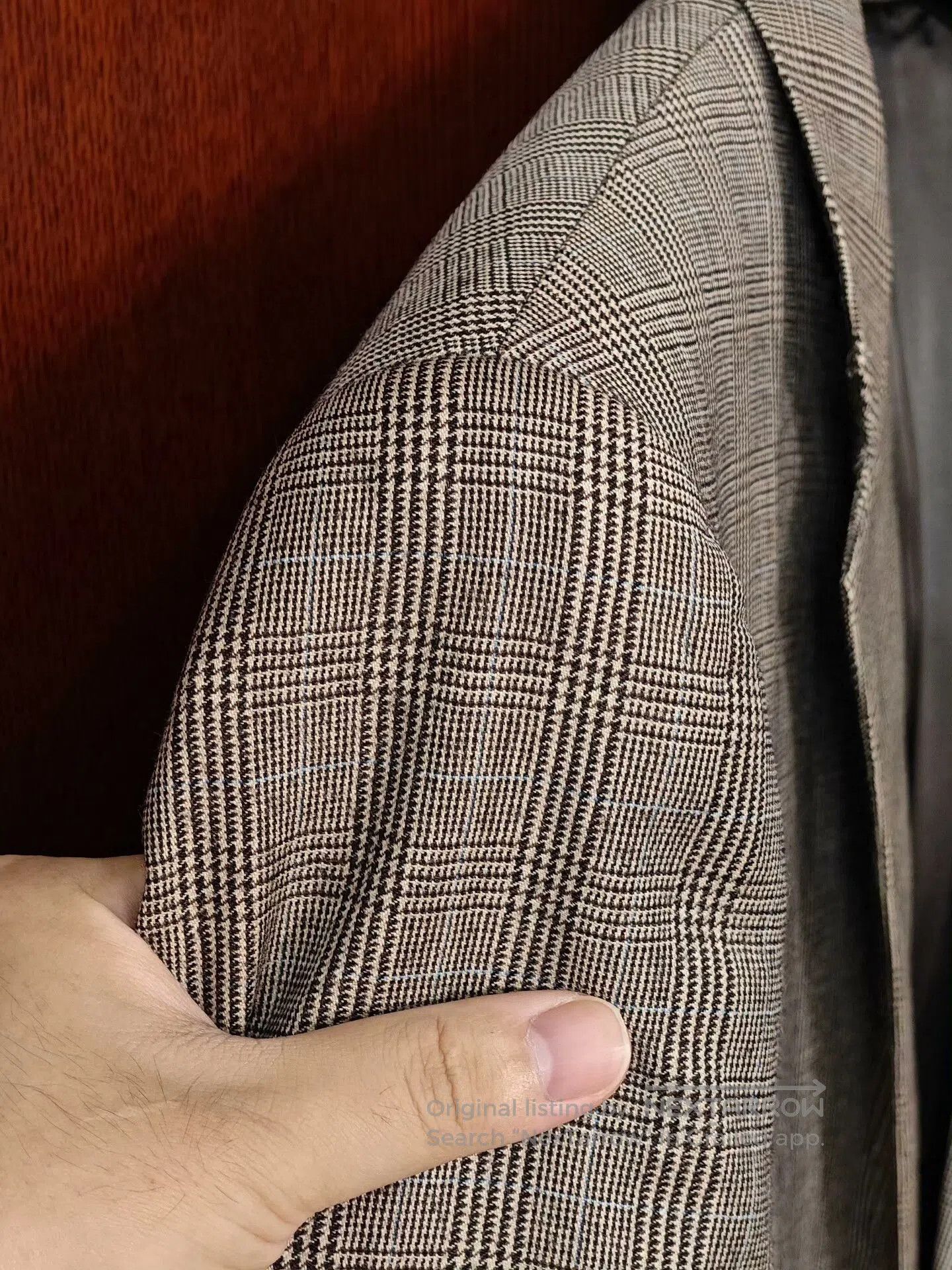 Japanese Brand Italian Checkered Wool Blazer. Size US M / EU 48-50 / 2 - 3 Thumbnail