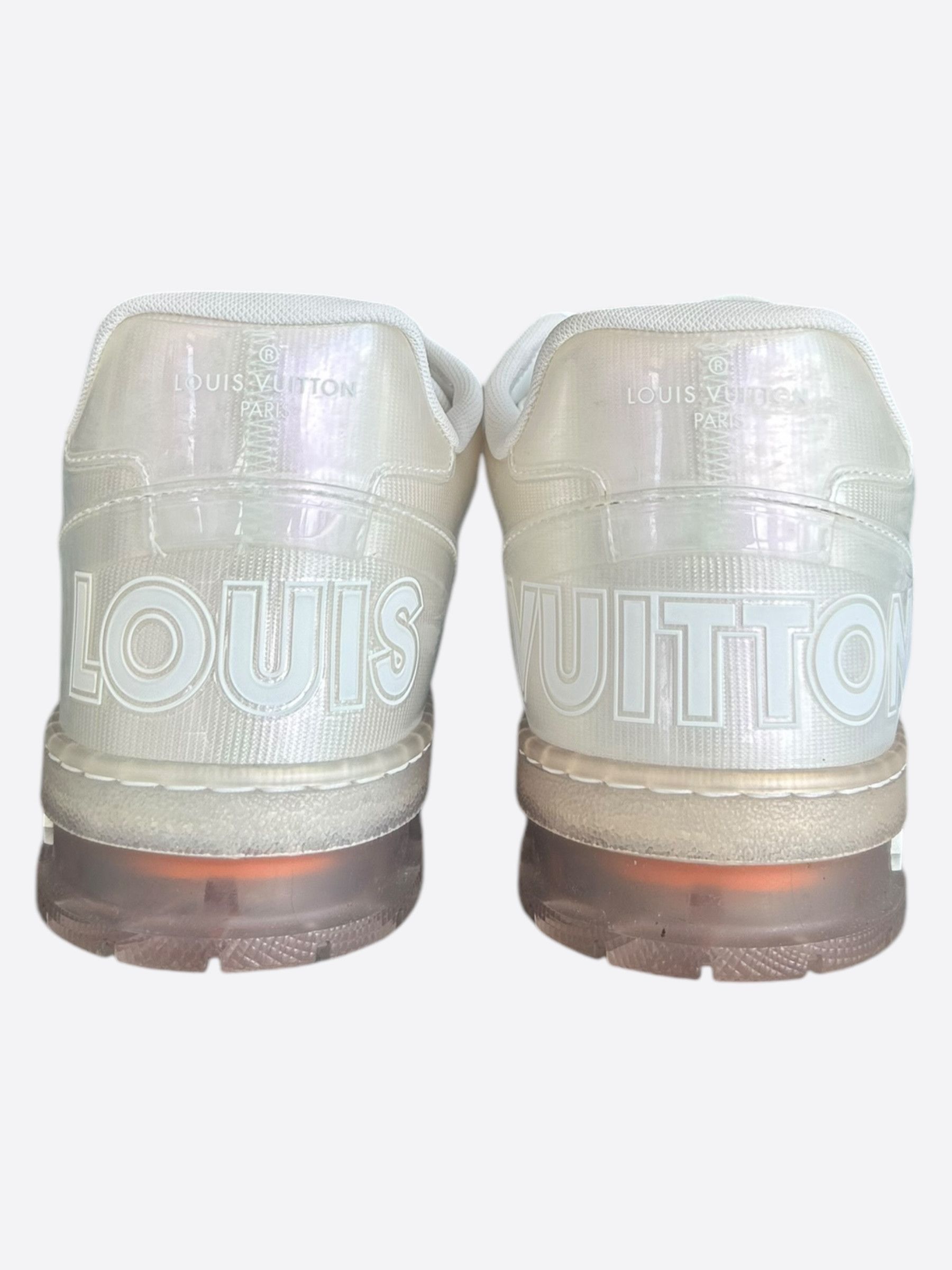 Louis Vuitton Louis Vuitton White & Transparent Mesh Trainers Size US 9 / EU 42 - 4 Thumbnail