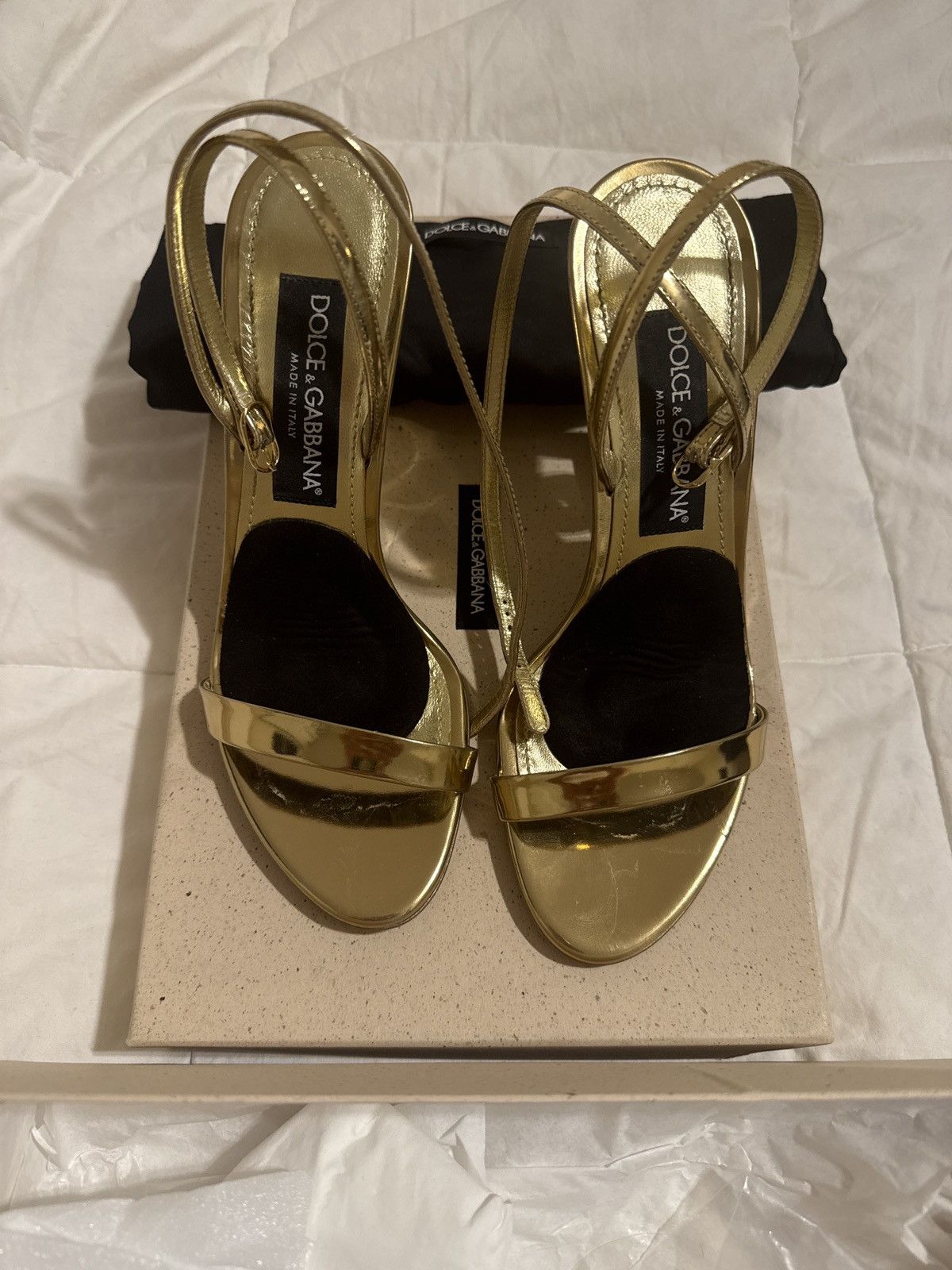 Dolce & Gabbana Keira 105mm leather sandals Size US 9 / IT 39 - 2 Thumbnail