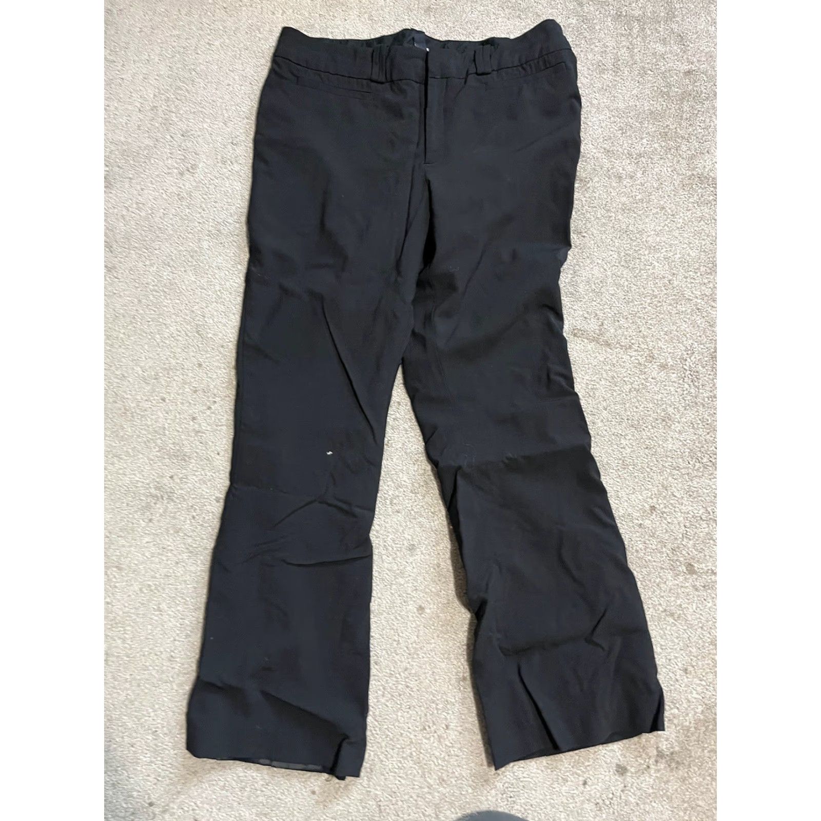 Banana Republic Banana Republic Womens Pants Black Mid Rise Ryan Fit Straight Stretch 14 Pants Regular 14 Black Size 36" / US 14 / IT 50 - 2 Thumbnail