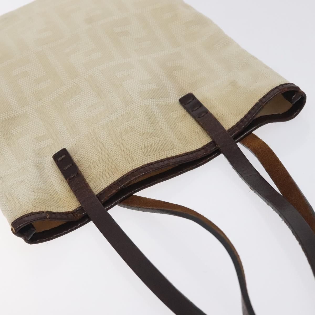 Fendi FENDI Zucca Canvas Hand Bag Beige Brown Size ONE SIZE - 6 Thumbnail
