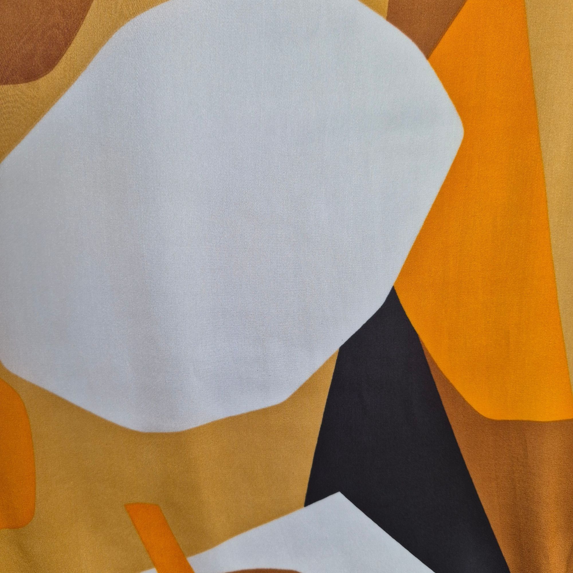 Other ✨Silky Square Scarf Abstract Geometric Pattern Versatile Sty Size ONE SIZE - 4 Thumbnail