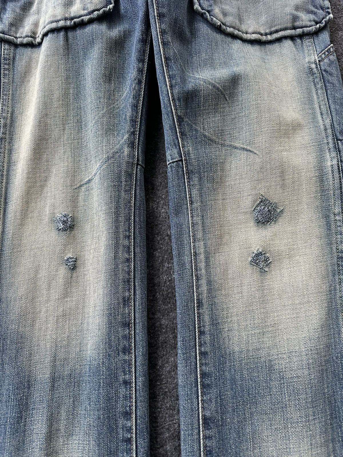 PPFM Vintage Bartack Bondage Distressed Denim W30 D215 Size US 30 / EU 46 - 4 Thumbnail