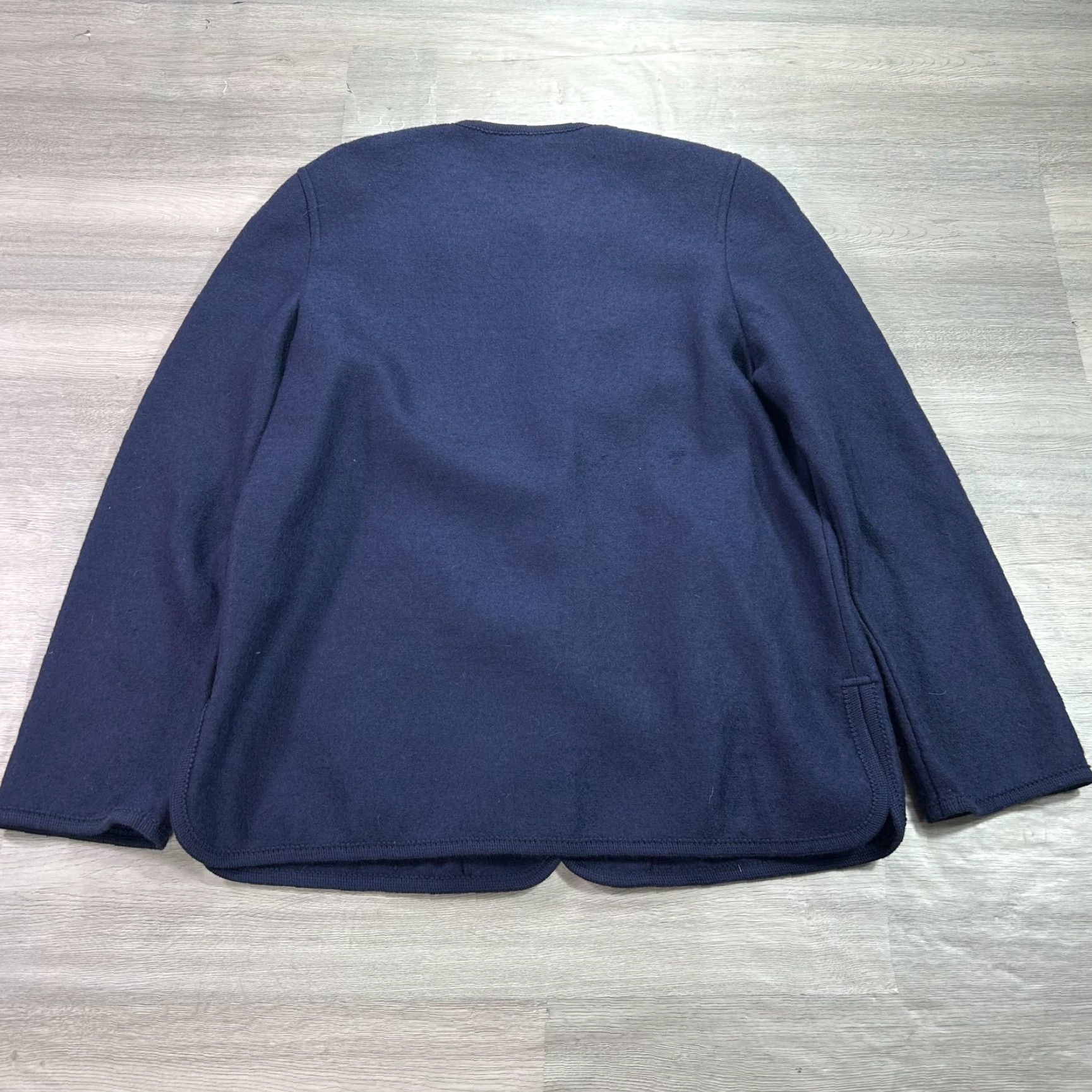Vintage Giesswein Jacket Womens 38 Blue Merino Wool Button Front Embroidered Austria Size XS / US 0-2 / IT 36-38 - 2 Thumbnail