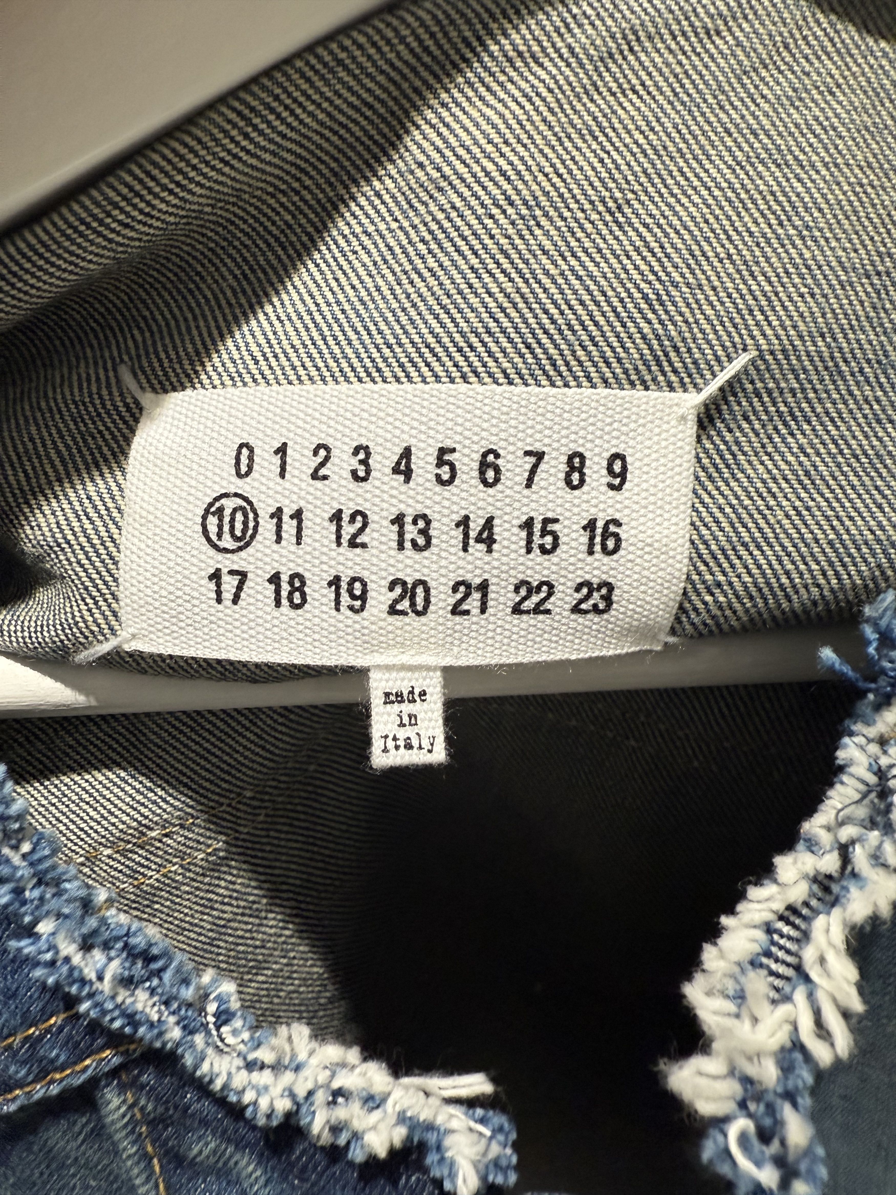 Maison Margiela MAISON MARGIELA DENIM COLLARLESS JACKET Size US XL / EU 56 / 4 - 4 Thumbnail