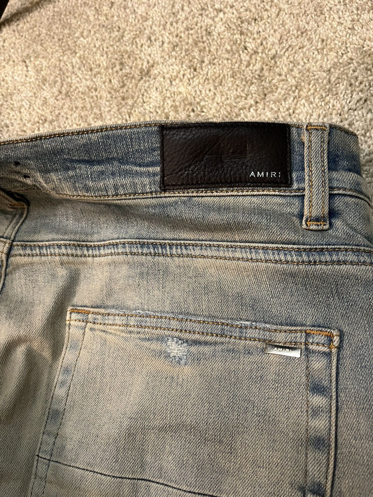 Amiri Amiri Mx1 Leather Patch Jeans Size US 34 / EU 50 - 5 Thumbnail