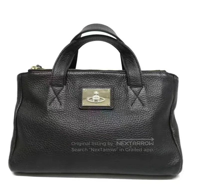 Vivienne Westwood Vivienne Westwood size os Silver logo black handbag/shoulde Size ONE SIZE - 1 Thumbnail