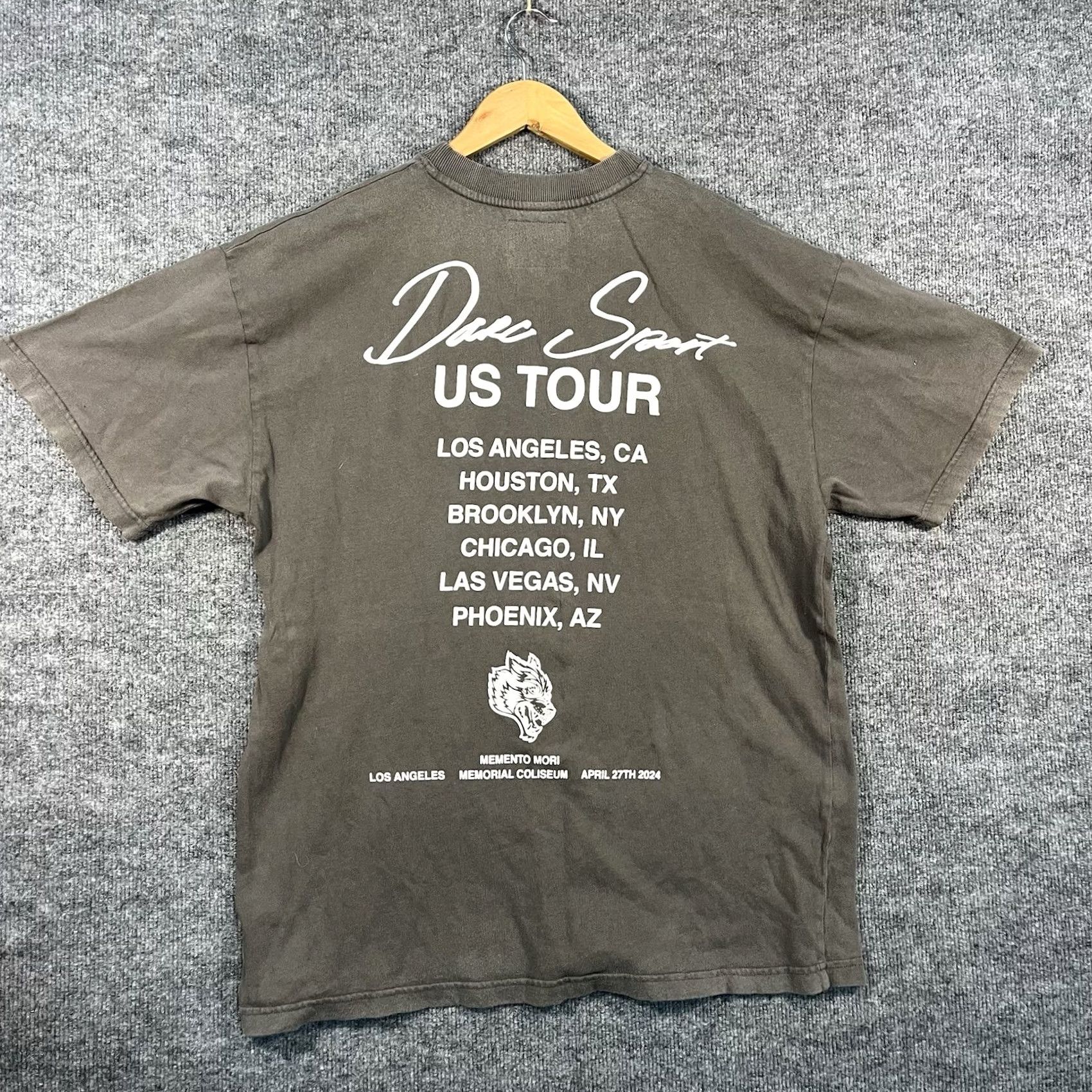 Darc Sport Darc Sport Memento Mori Wolves T-Shirt M Gray Cotton Crew Neck Short Sleeve Men Regular Size US M / EU 48-50 / 2 - 5 Thumbnail