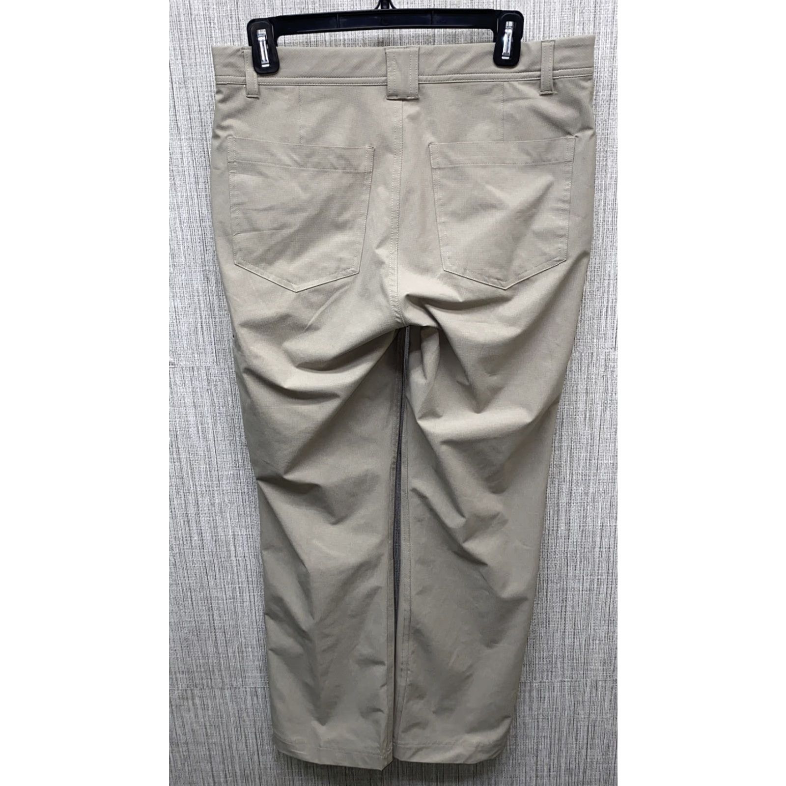 Vintage Rowm Golf Pants Mens Gray Polyester Zip Fly 32x30 Regular Inseam 30 Flat Front Casual Pants Size US 32 / EU 48 - 4 Thumbnail