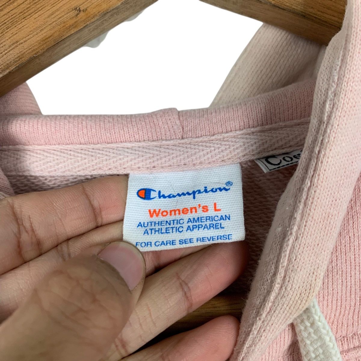 Champion CHAMPION X COEN Big Logo Pullover Pink Hoodies #1782-C79 Size L / US 10 / IT 46 - 14 Thumbnail