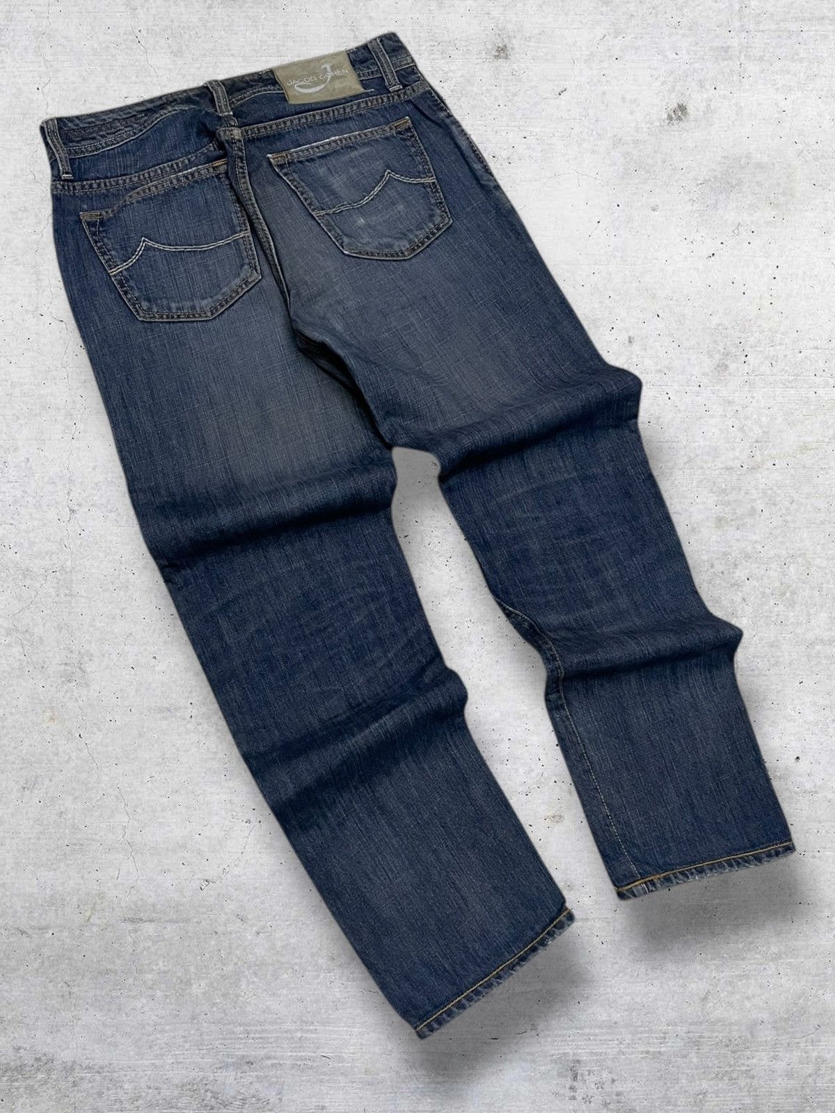 Jacob Cohen VINTAGE JACOB COHEN 90S DESIGNER BLUEWASHED DISTRESSED DENIM Size US 30 / EU 46 - 9 Thumbnail