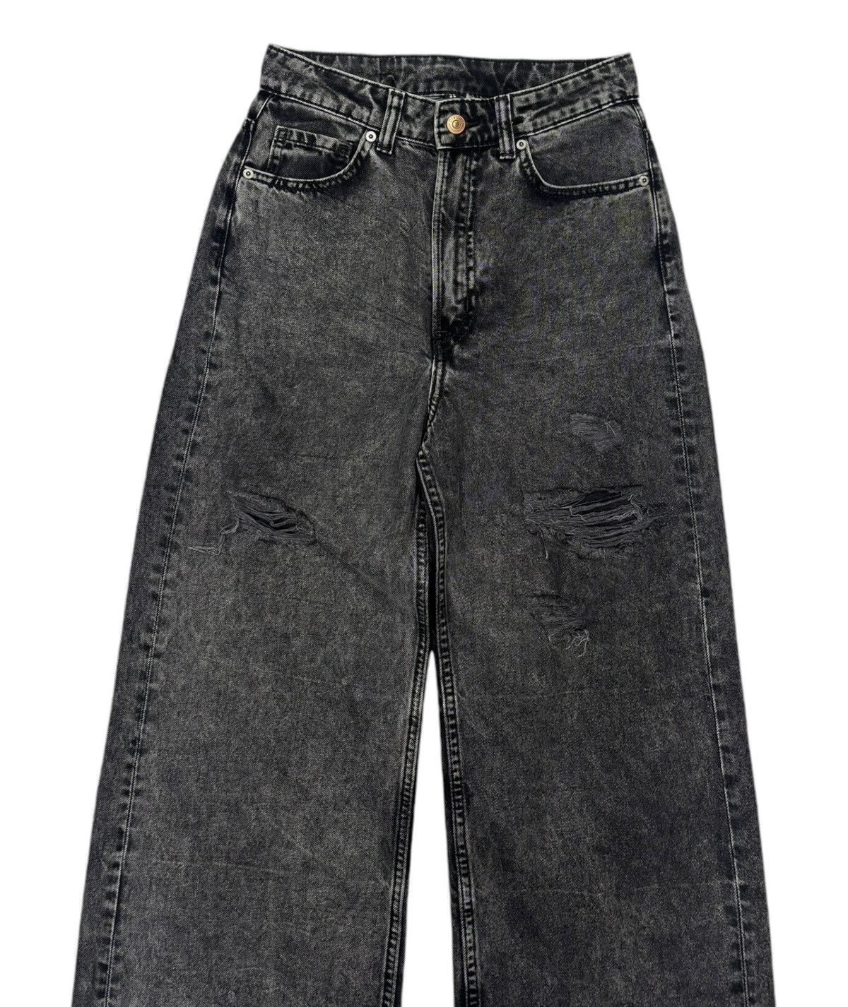 H&M Flared💥Vintage 90s Style Divided HM Baggy Bootcut Leg Jeans Size 25" / US 0 / IT 36 - 7 Thumbnail