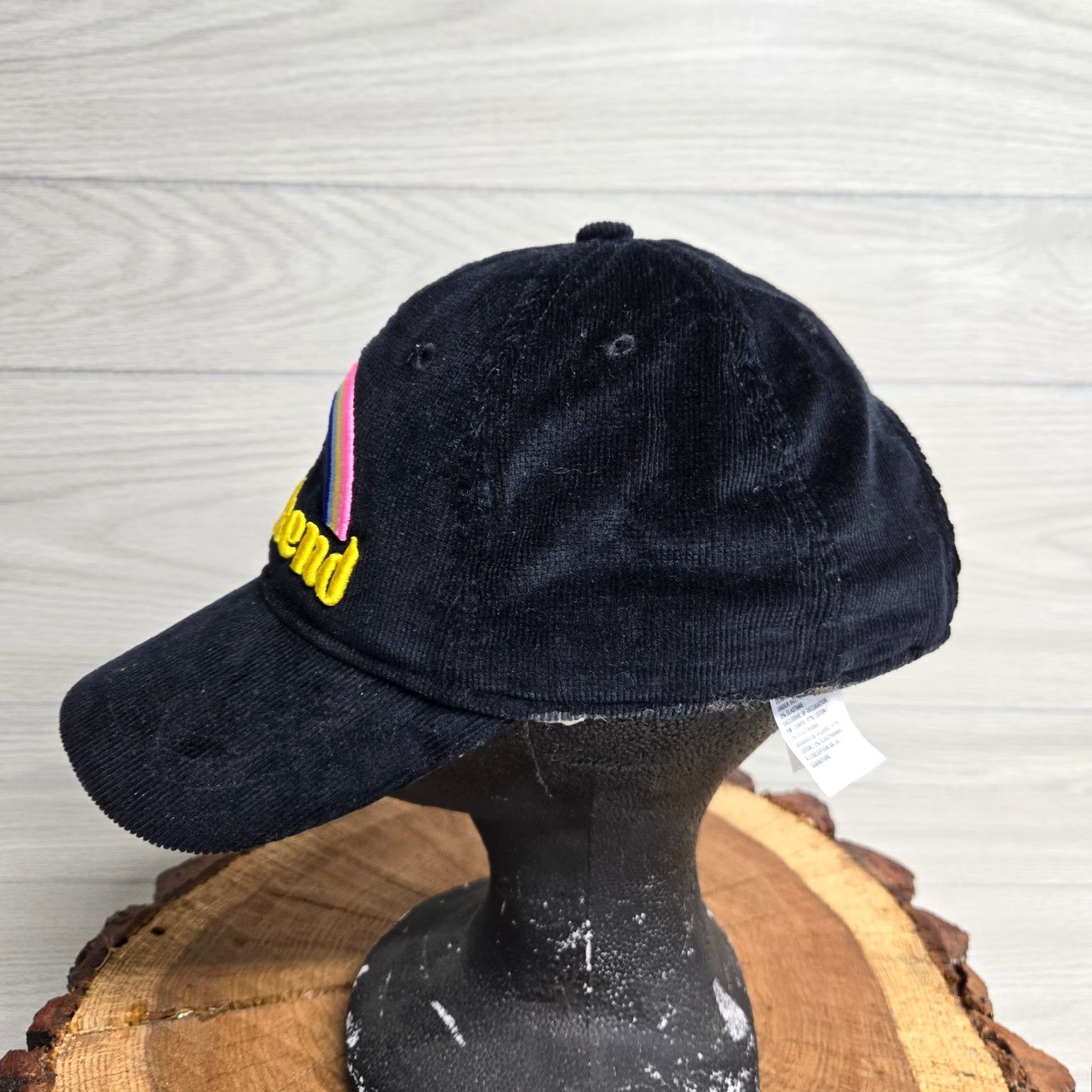 Vintage Weekend Black Hat Cap One Size Adjustable Adult Size Size ONE SIZE - 5 Thumbnail