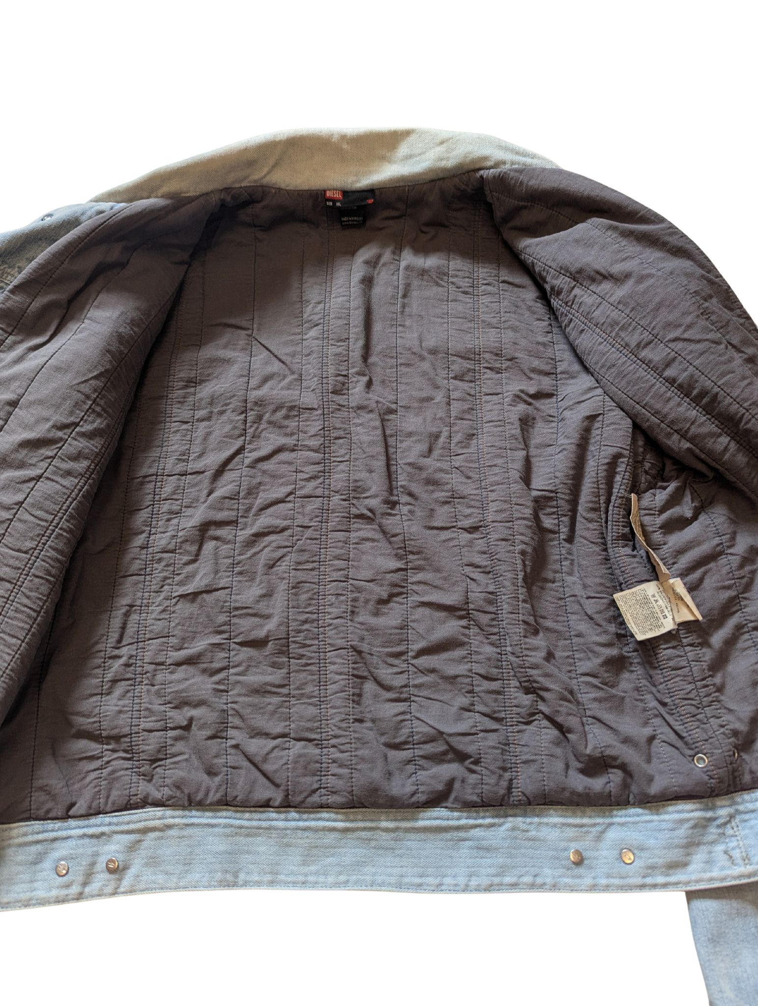 Diesel Vintage Diesel Denim Jacket Distressed Y2K Size US XXL / EU 58 / 5 - 9 Thumbnail