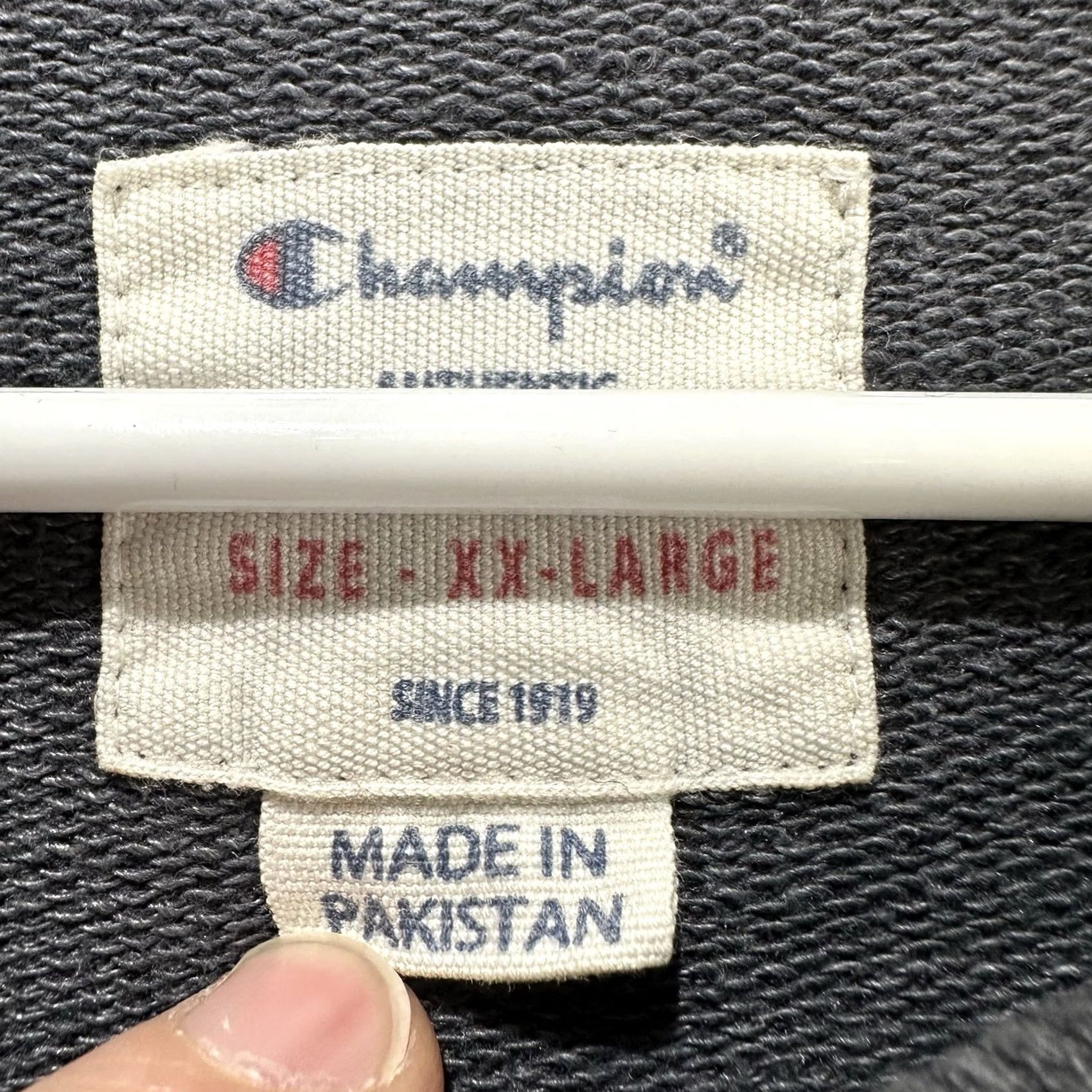 Champion Champion Sweatshirt Mens 2XL Gray Raglan Crewneck Pullover GUC Knit Cotton Blend Logo Crew Neck Solid Size US XXL / EU 58 / 5 - 3 Thumbnail