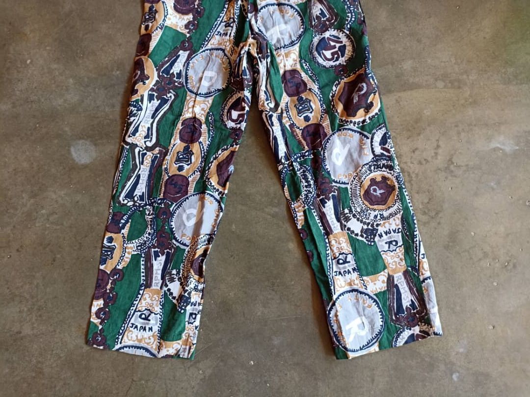 45rpm × Japanese Brand × Vintage Vintage Pants 45rpm Full Print Design Size 28" / US 6 / IT 42 - 6 Thumbnail