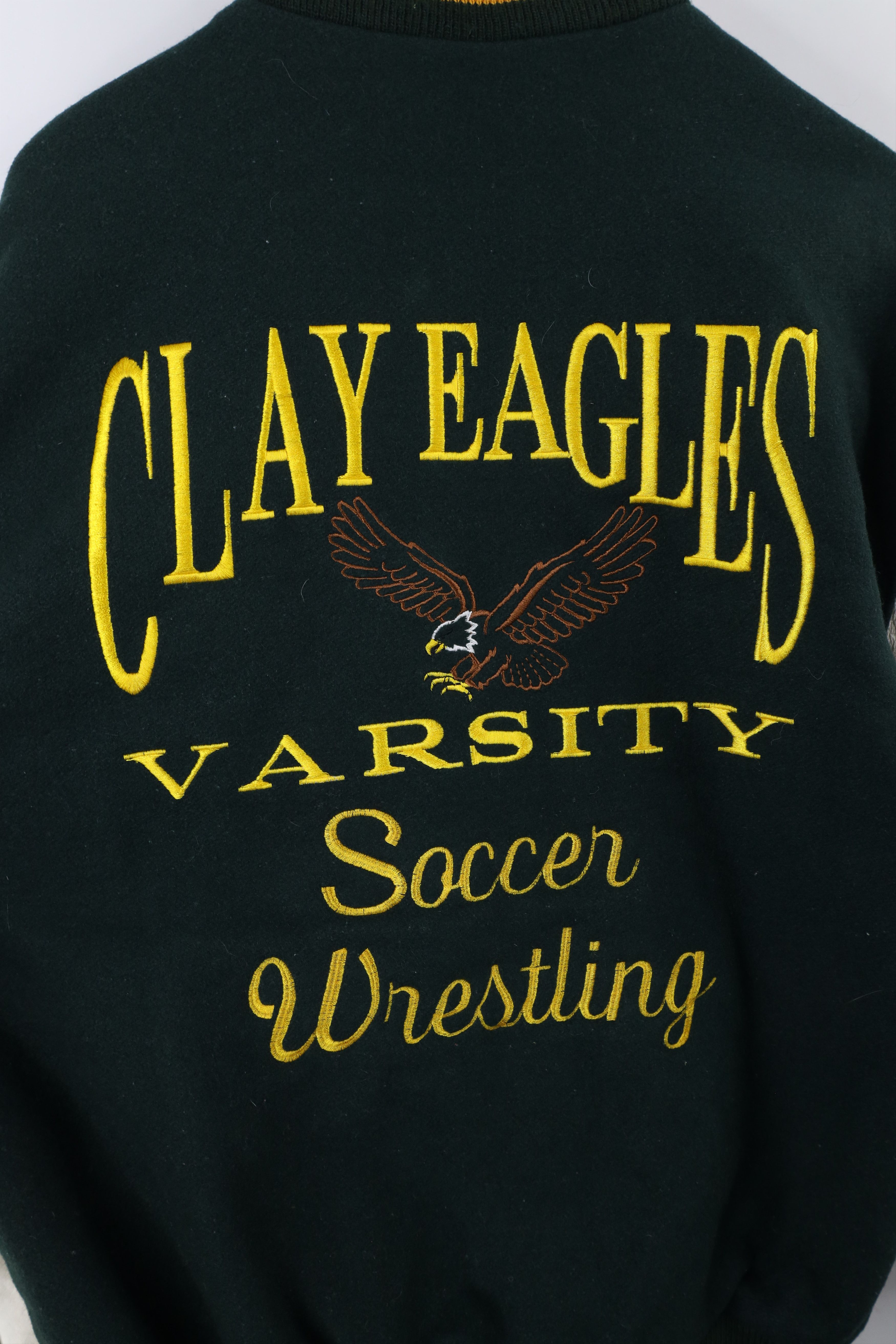 Vintage Vintage Y2K Eagles Wool Leather Varsity Letterman Jacket USA Size US L / EU 52-54 / 3 - 13 Thumbnail