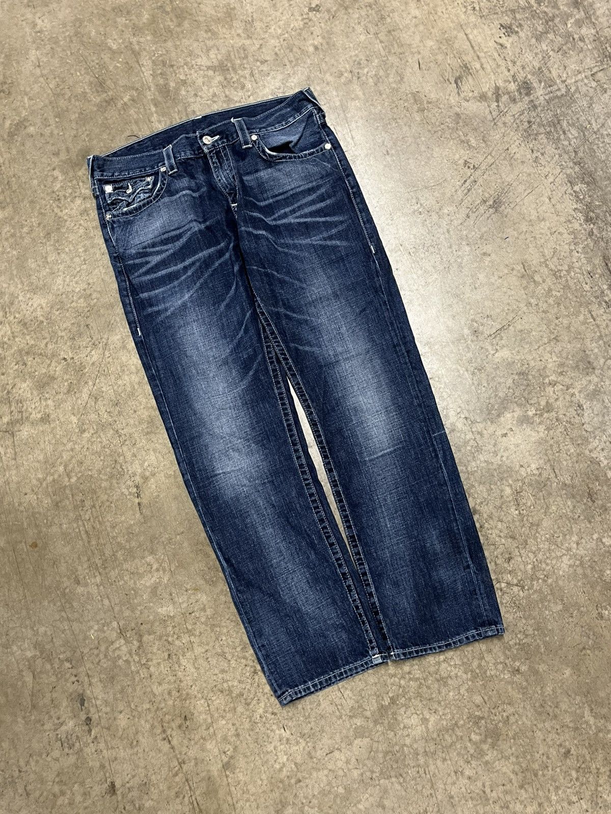 True Religion True religion baggy fit wide leg denim skater streetwear Size US 36 / EU 52 - 6 Thumbnail