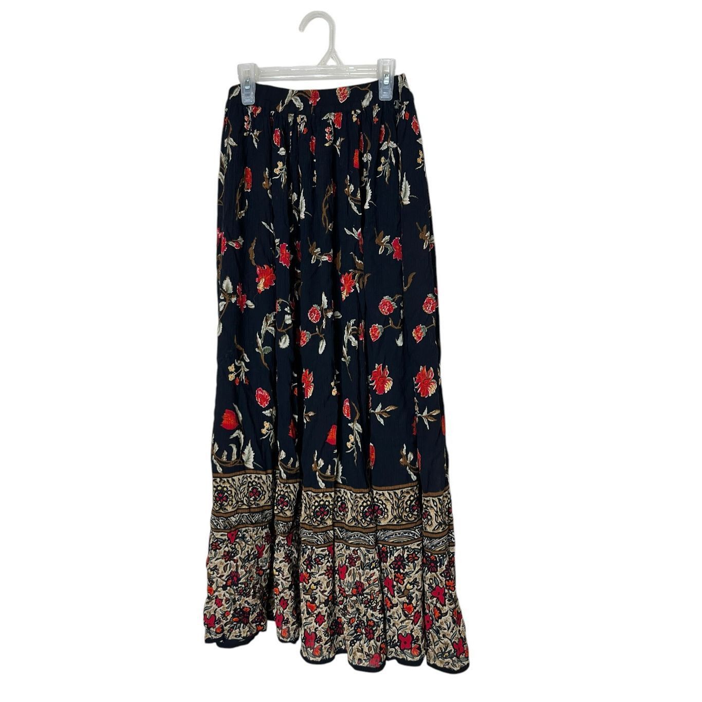 Other Vintage White Stag Flower Print Maxi Dress Size M Size 30" / US 8 / IT 44 - 1 Thumbnail