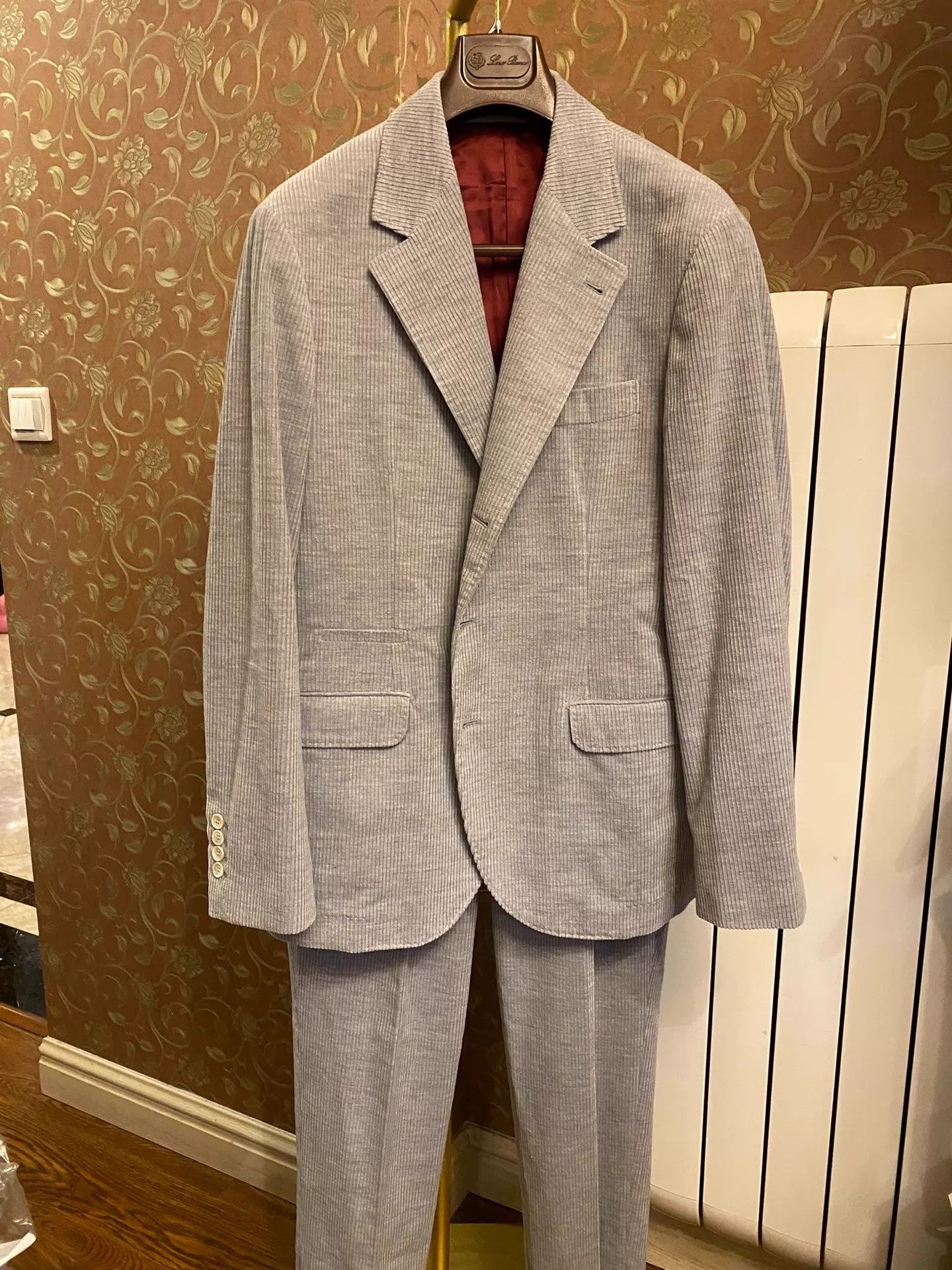 Brunello Cucinelli BRUNELLO CUCINELLI Cashmere Corduroy Suit Set NWT Size 50R - 1 Thumbnail