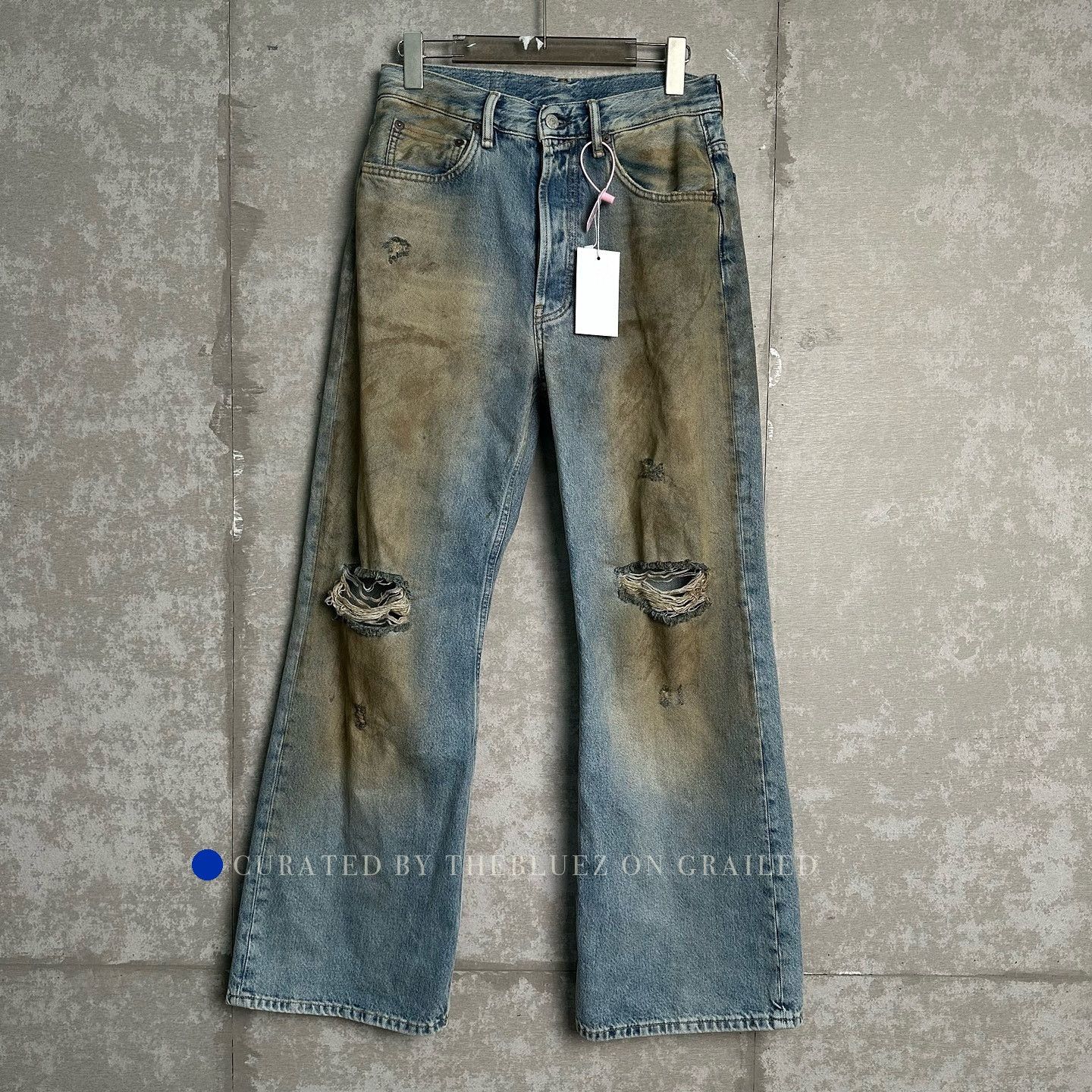 Acne Studios Distressed Blue Jeans in Size 30 Size US 30 / EU 46 - 1 Thumbnail