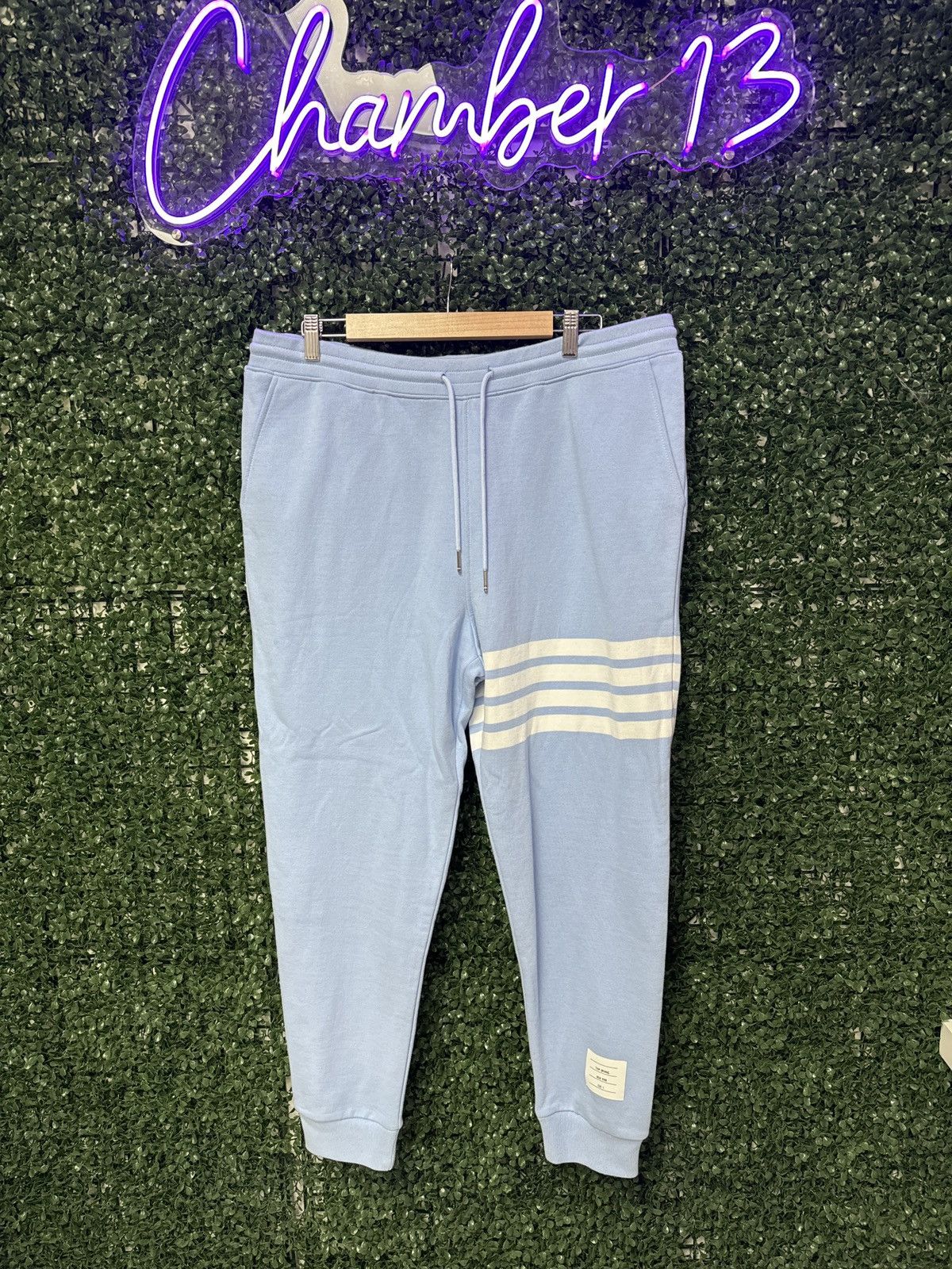 image of Thom Browne Baby Blue Sweats, Men's (Size 34)