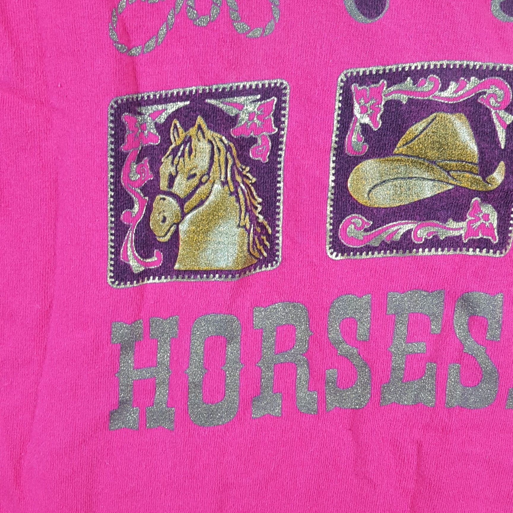 Fruit Of The Loom VINTAGE 90s Cowgirl Western T-Shirt Women’s Medium Pink Cotton Retro Southwestern Rodeo Y2K Size M / US 6-8 / IT 42-44 - 3 Thumbnail