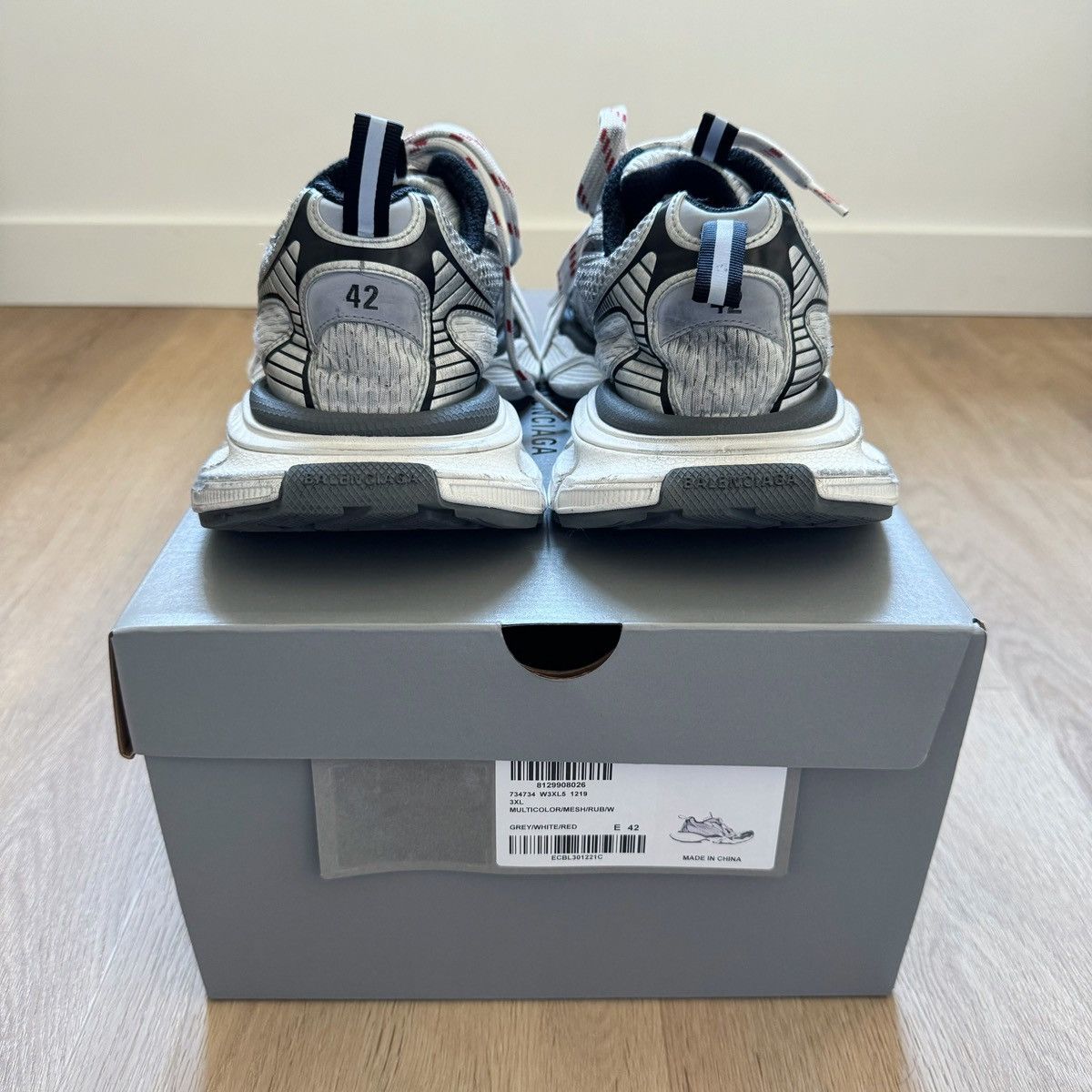 Balenciaga 3XL Sneakers Grey Size US 9 / EU 42 - 4 Thumbnail