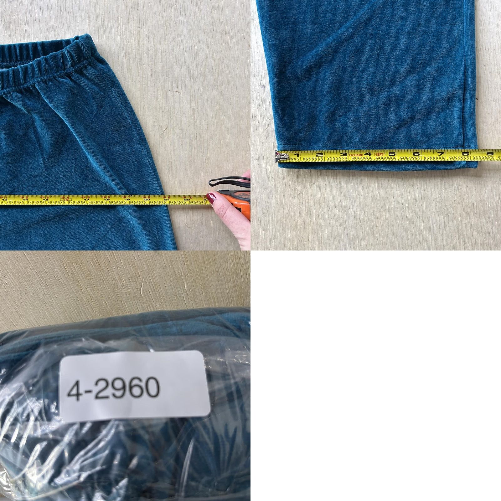 Architect VINTAGE Architect Sweatpants Womens PM Blue Velour Elastic Waist Pull On Relaxed Size 32" / US 10 / IT 46 - 8 Thumbnail