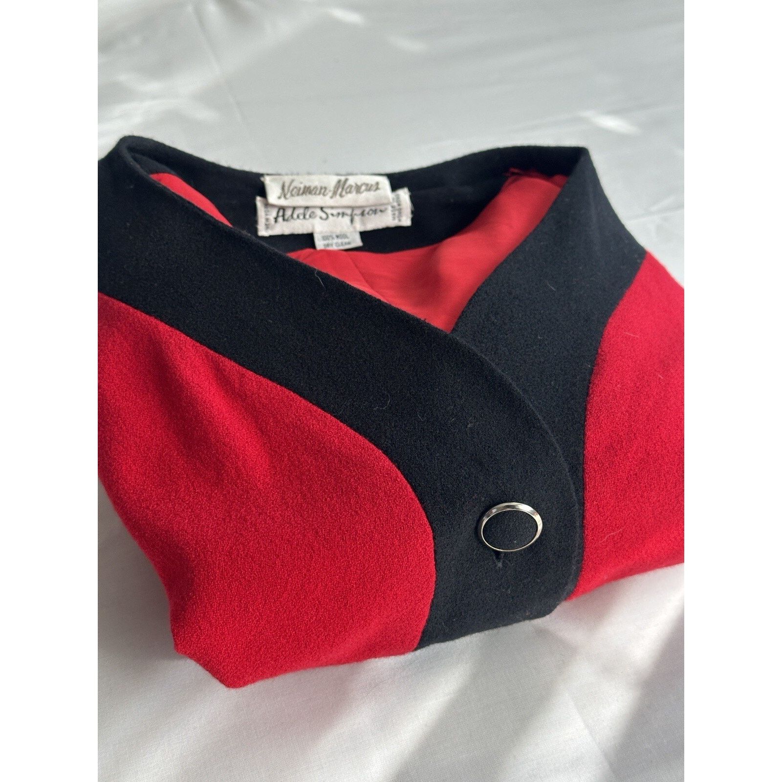 Neiman Marcus Neiman Marcus Adele Simpson Wool Jacket -Rare Designer Piece Size M / US 6-8 / IT 42-44 - 5 Thumbnail