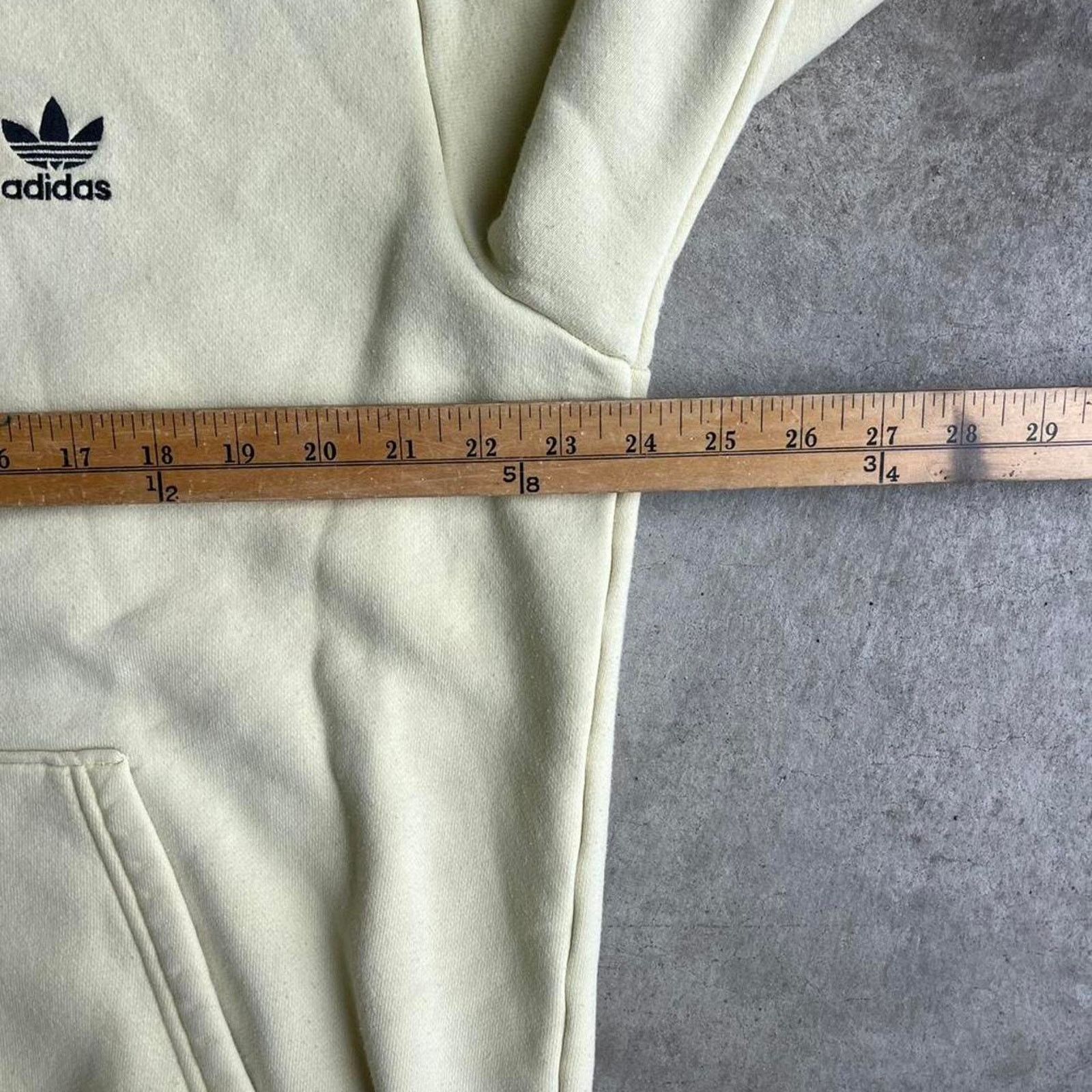 Adidas 2000s adidas cream hoodie Size US L / EU 52-54 / 3 - 5 Thumbnail